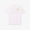 washed effect ombr  lacoste print t shirt