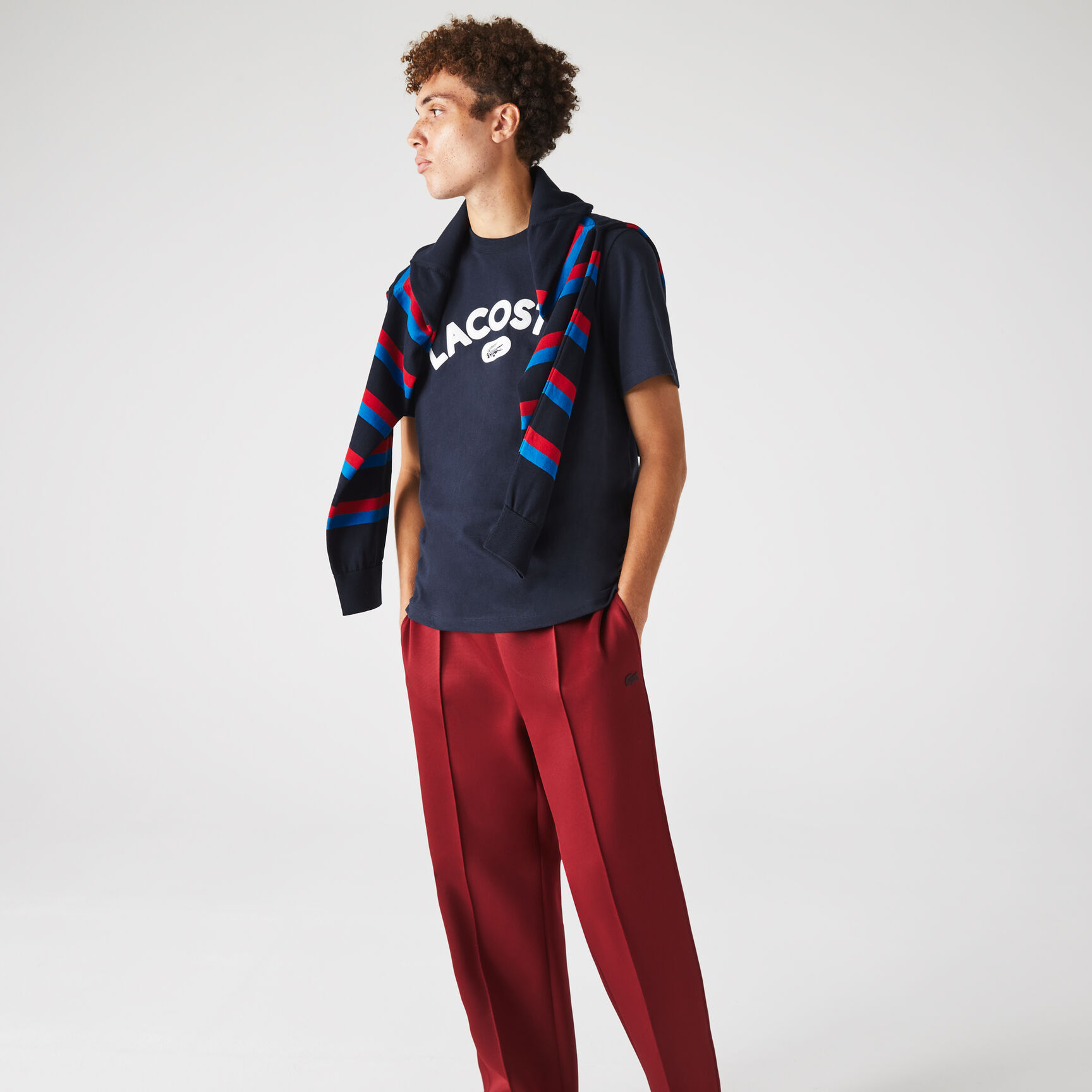 تيشيرت قطني فاخر بشعار مطبوع للرجال تيشيرت قطني فاخر بشعار مطبوع للرجال