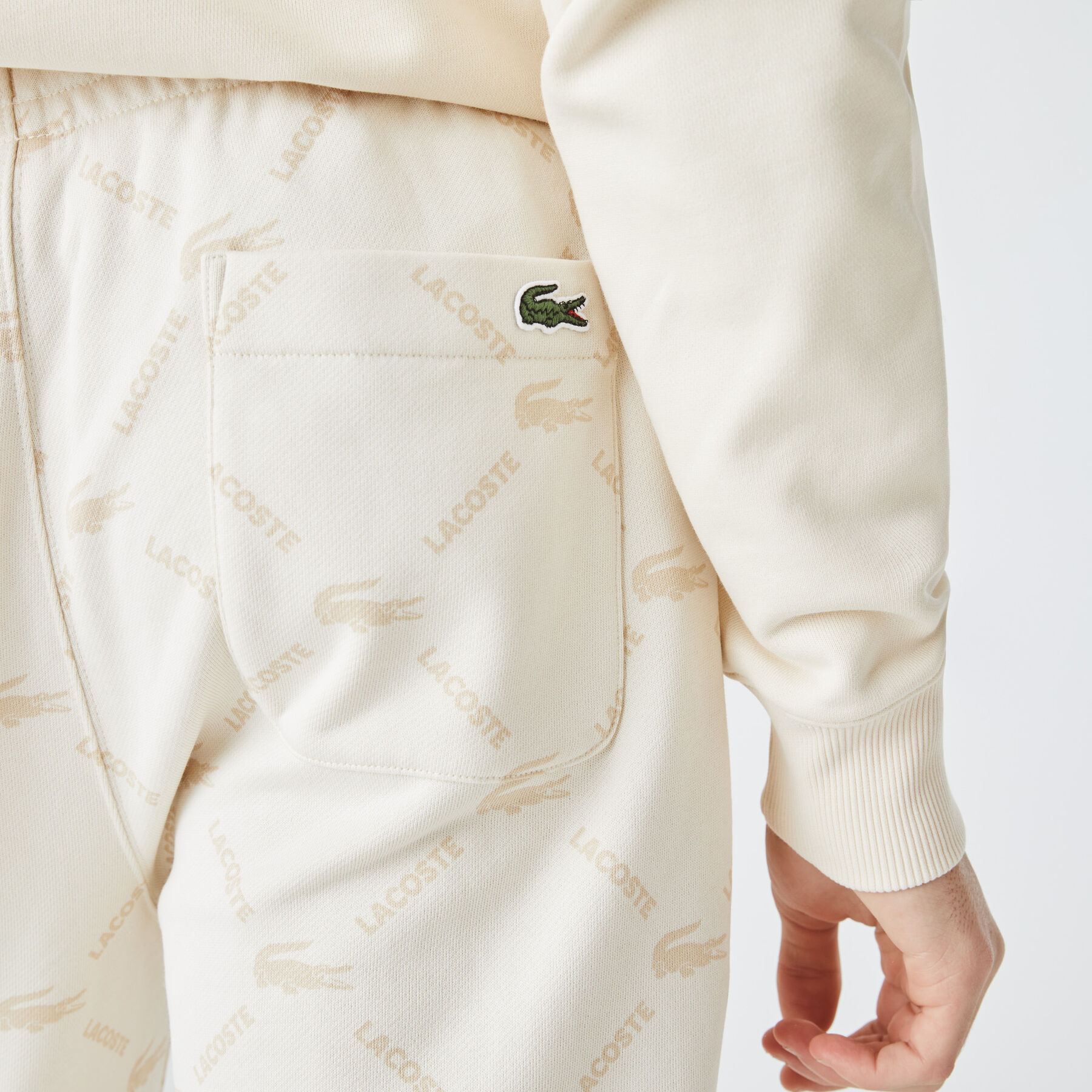Unisex Lacoste LIVE Print Fleece Tracksuit Pants unisex lacoste live print fleece tracksuit pants
