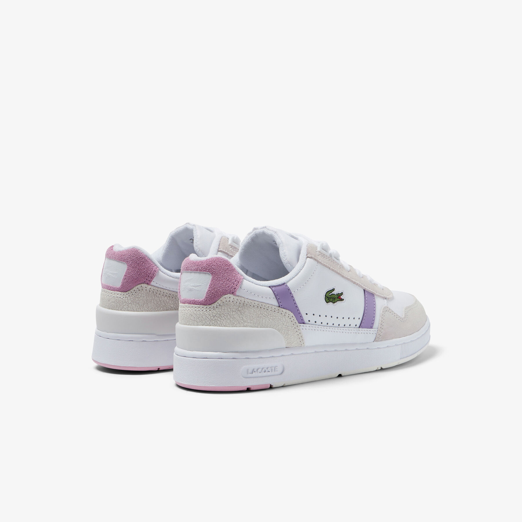 women s lacoste t clip leather sneakers