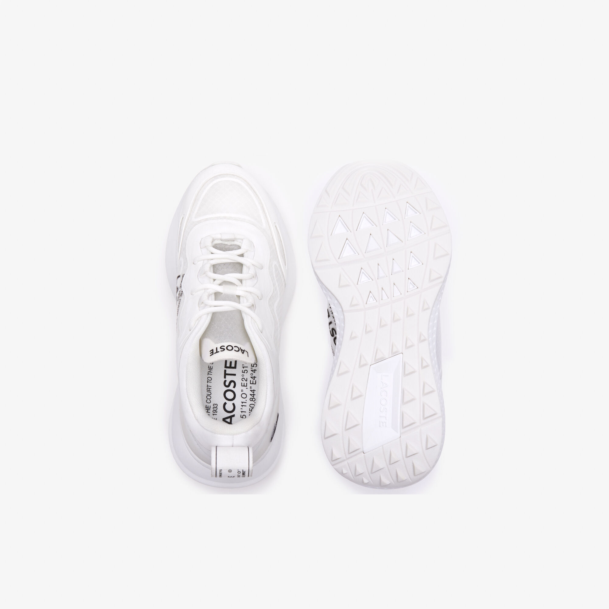 Women's Lacoste Active 4851 Textile Trainers, White | LACOSTE KSA