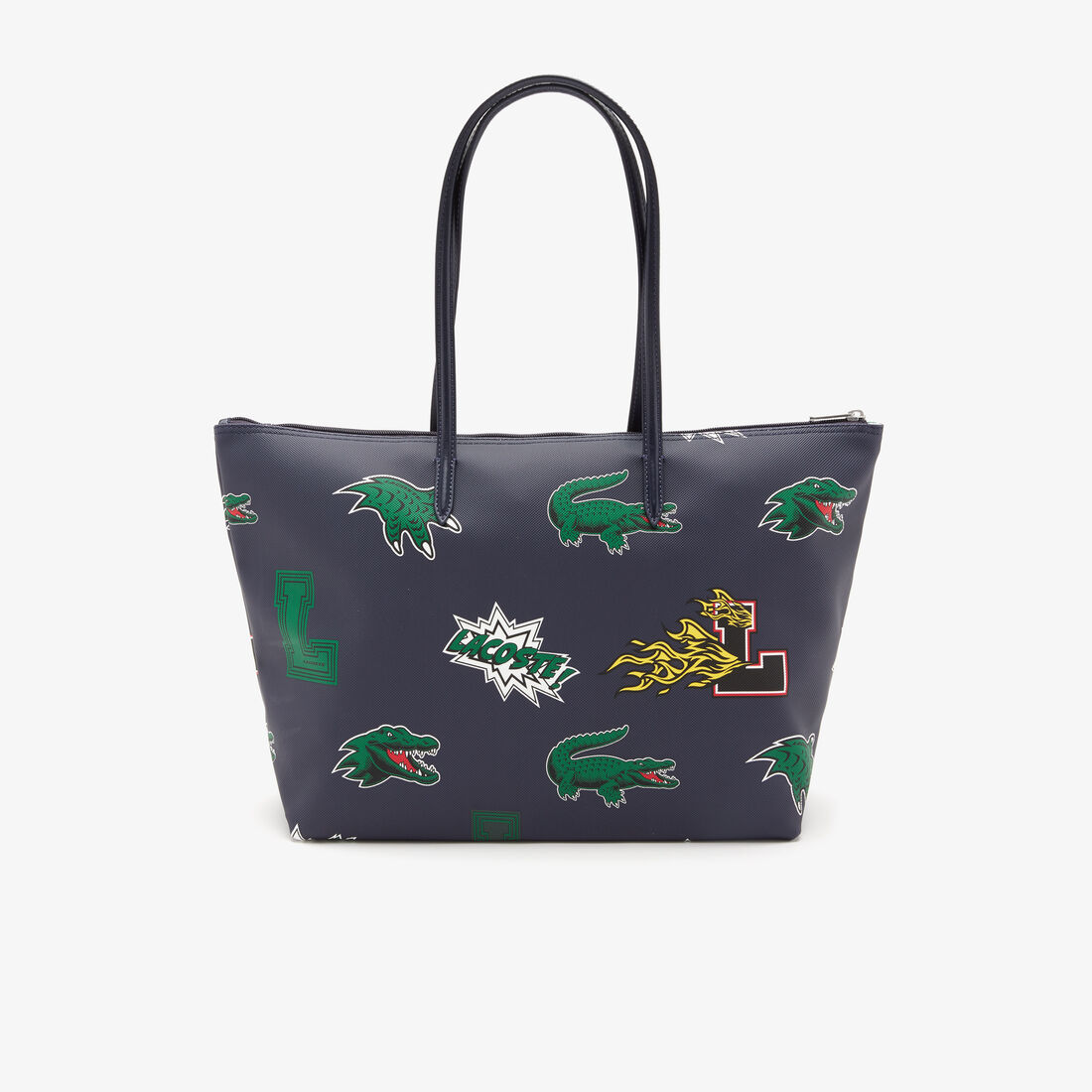 Women's Lacoste Holiday Comic Effect Print Shopping Bag Women's Lacoste Holiday Comic Effect Print Shopping Bag