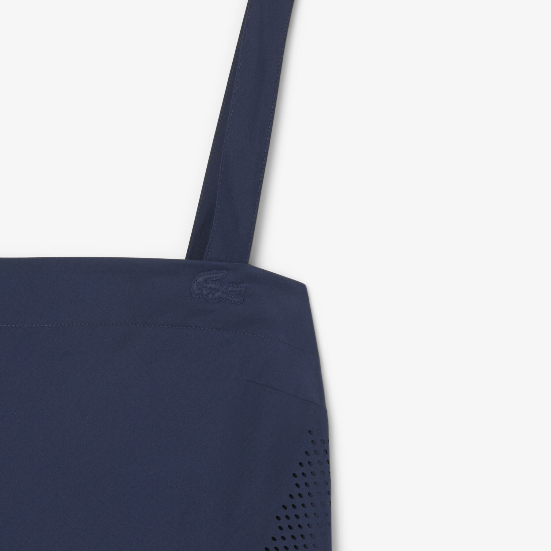 lacoste long pleated strap dress