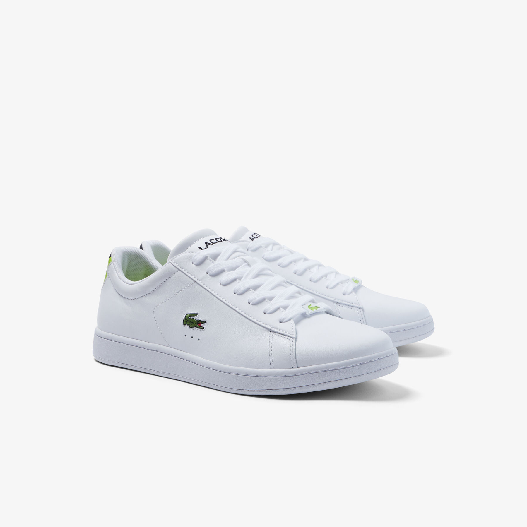 men s lacoste carnaby leather sneakers