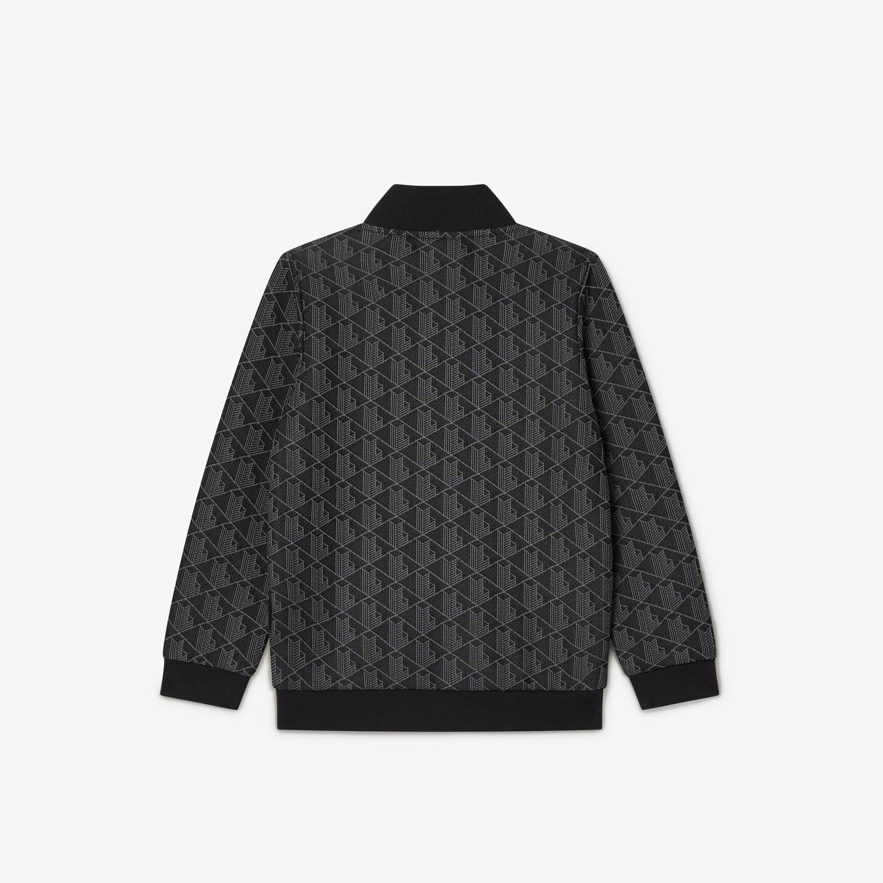 سويت شيرت باريس مونوغرام برقبة عالية وسحاب