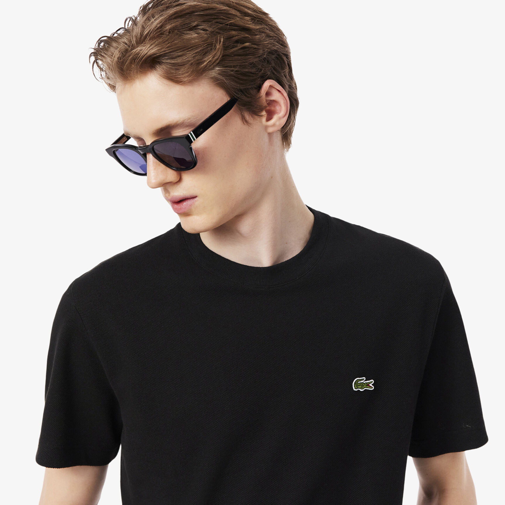 Heavy Cotton and Linen Pique T-shirt