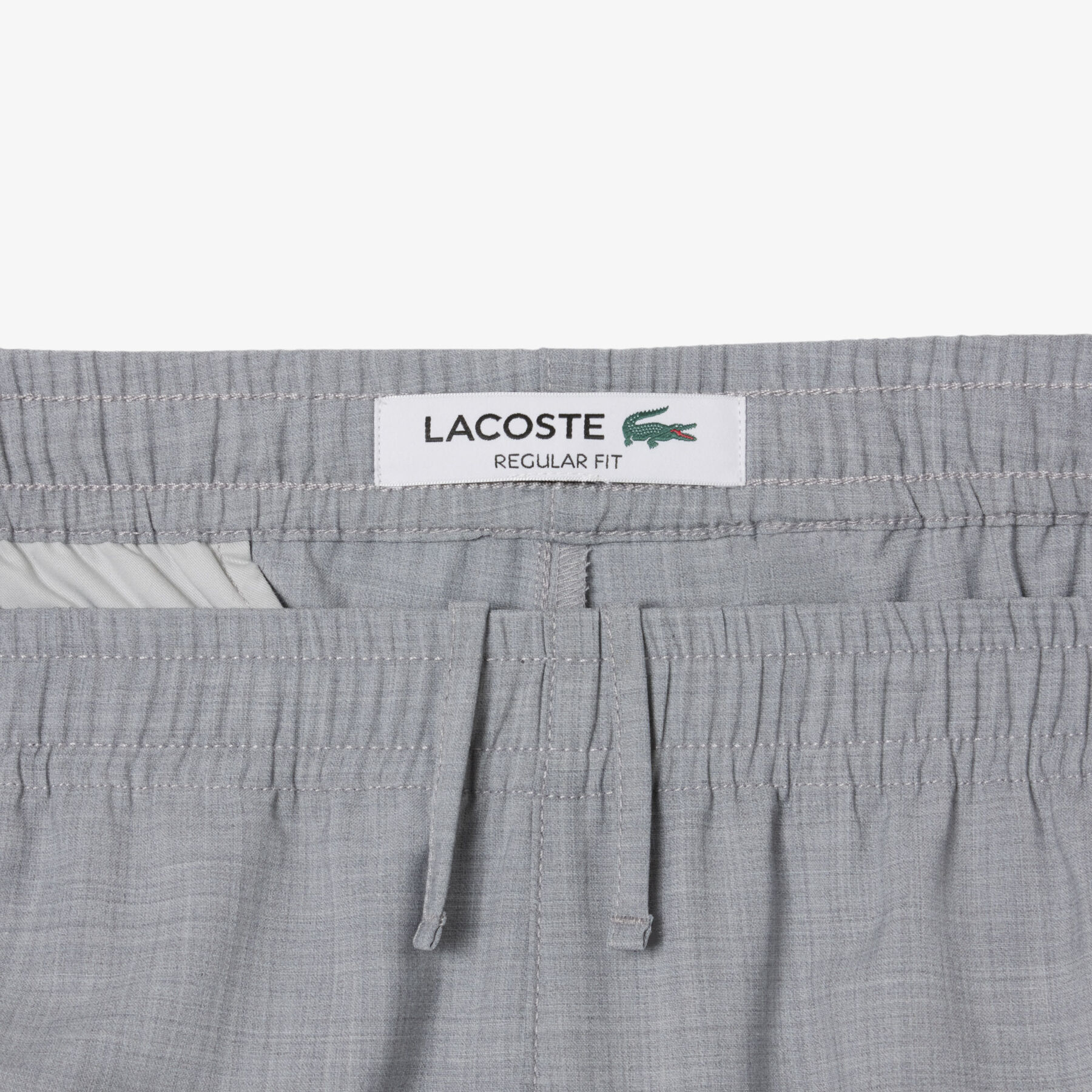 lacoste regular fit wool flannel chino pants