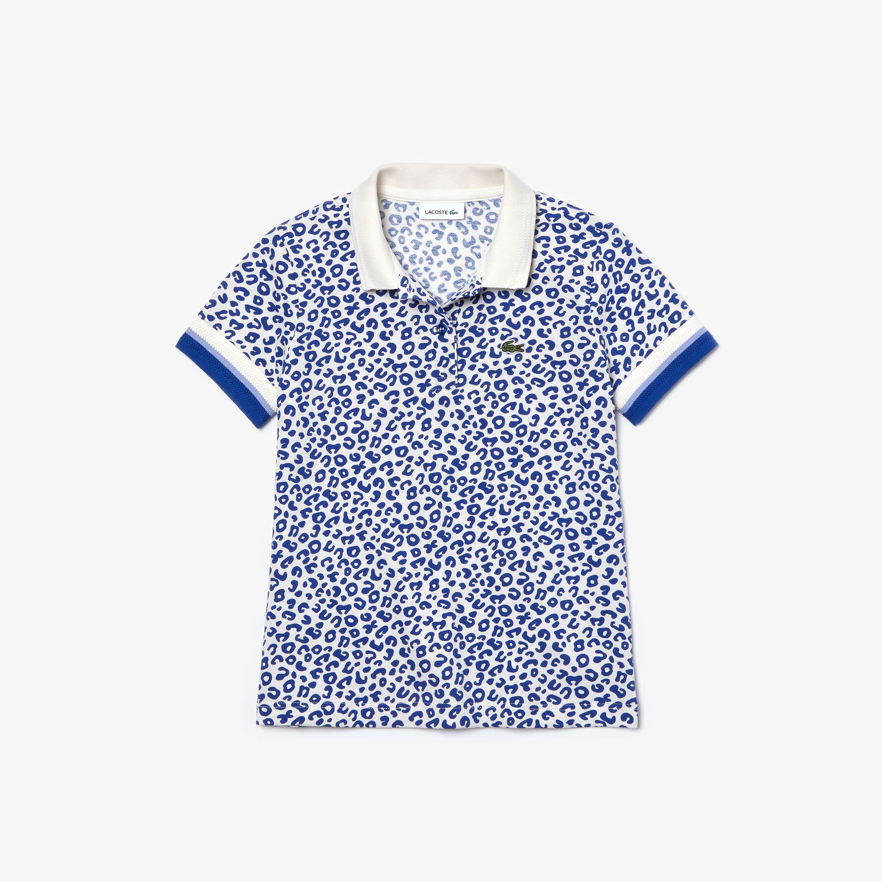 girl s leopard print lacoste polo shirt