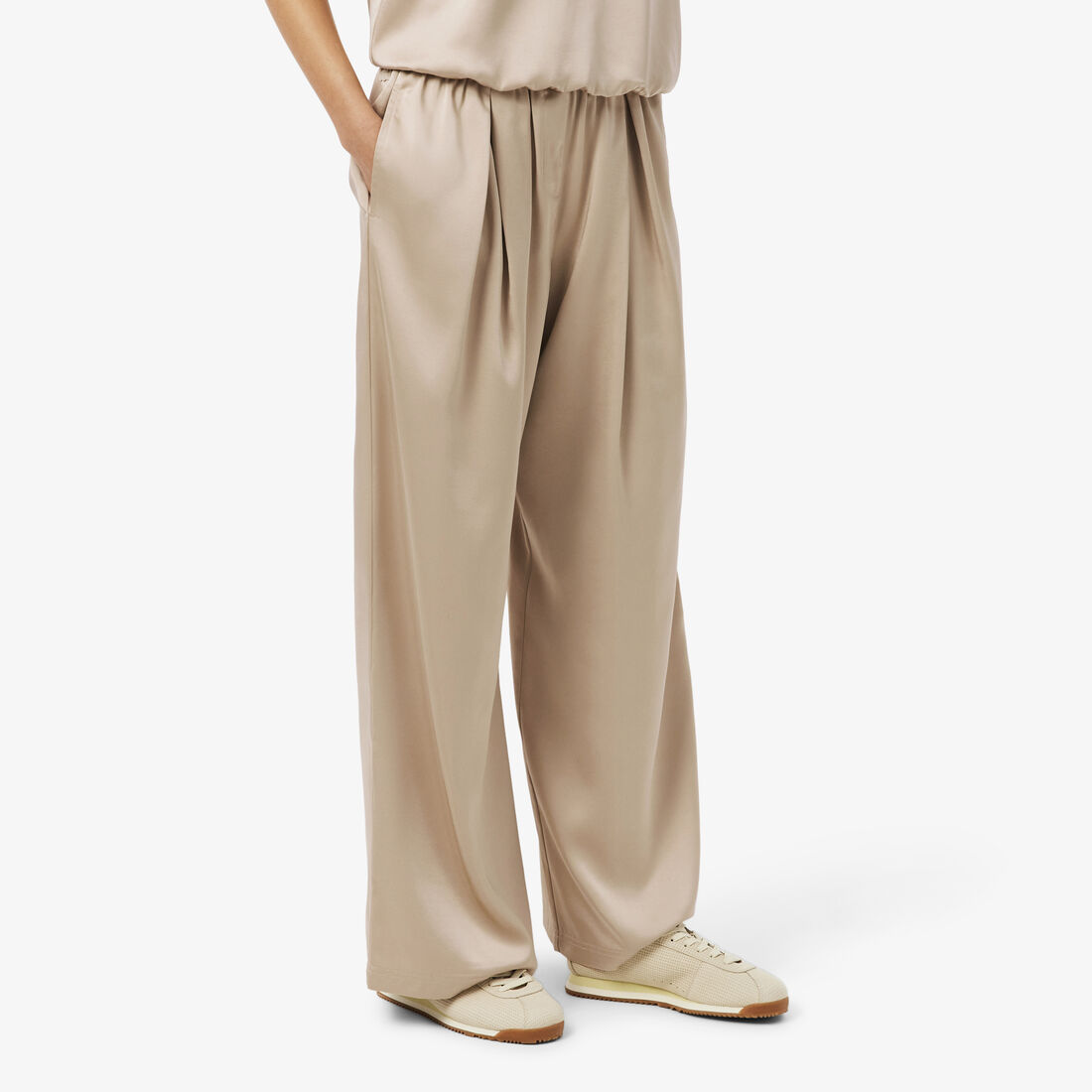 Oversized Elasticated Satin Pants Oversized Elasticated Satin Pants