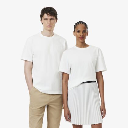 Embossed Branding Cotton T-shirt