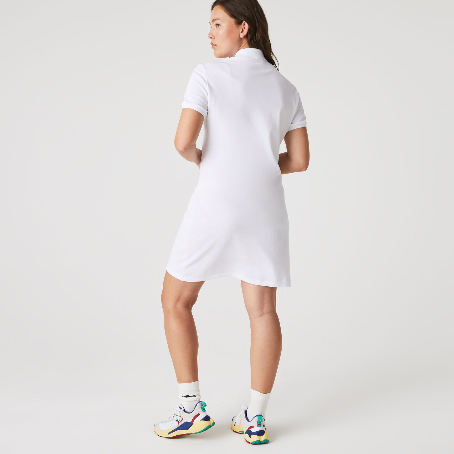 Slim Fit Stretch Petit Pique Polo Dress