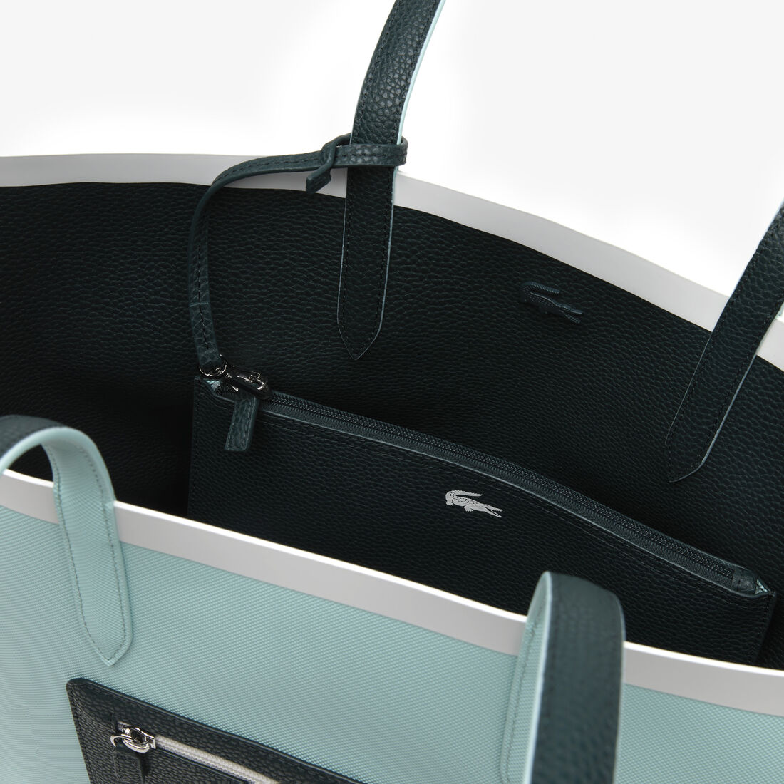 Women’s Lacoste Anna Reversible Tote with Zipped Pouch Women’s Lacoste Anna Reversible Tote with Zipped Pouch