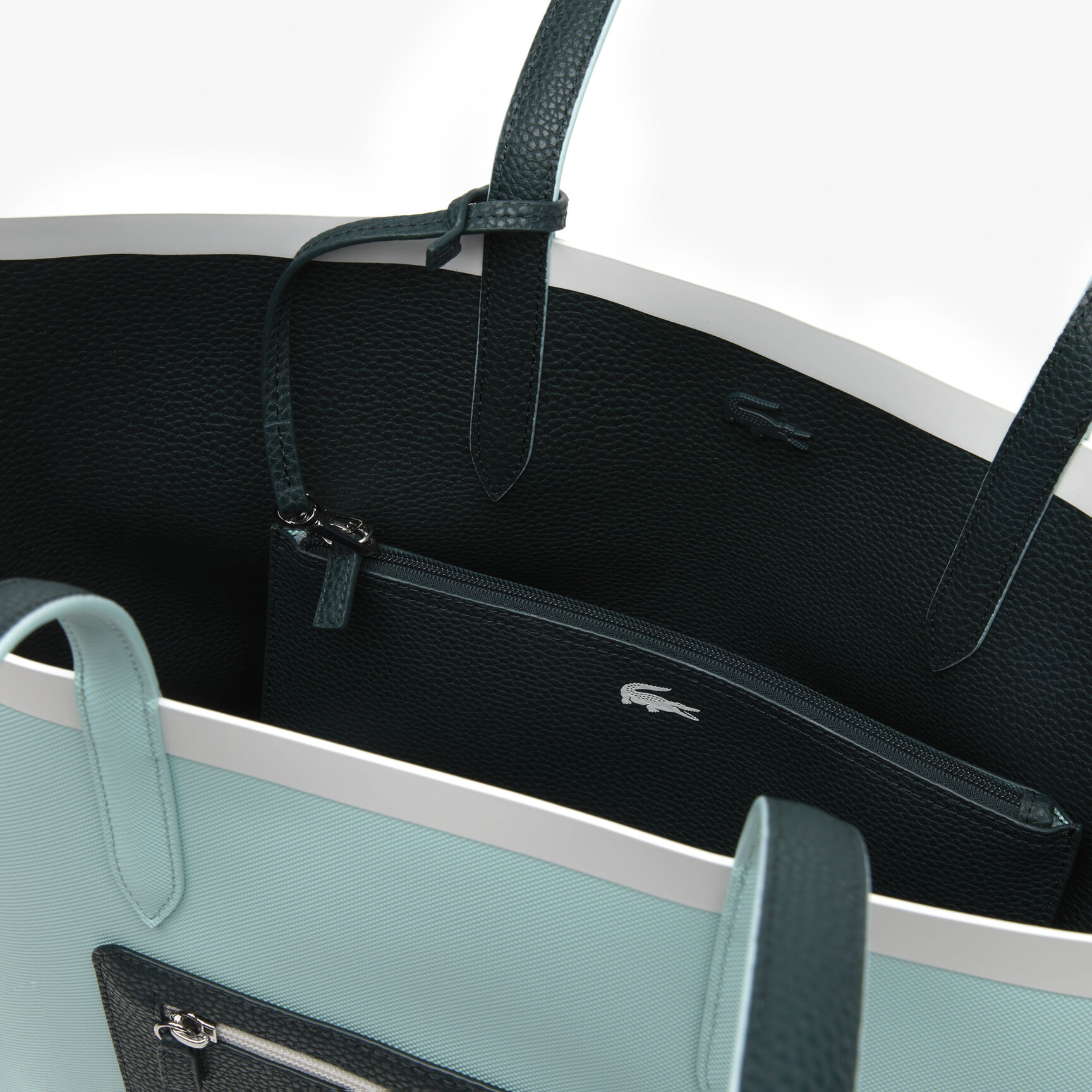 Women’s Lacoste Anna Reversible Tote with Zipped Pouch Women’s Lacoste Anna Reversible Tote with Zipped Pouch