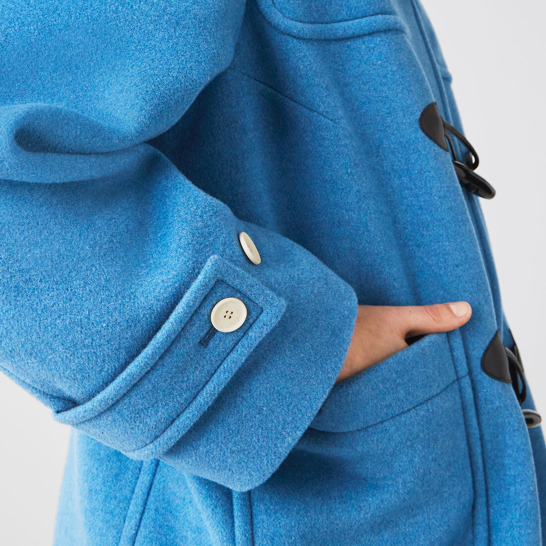 Women’s Lacoste L!VE Short Wool Blend Duffel Coat Women’s Lacoste L!VE Short Wool Blend Duffel Coat