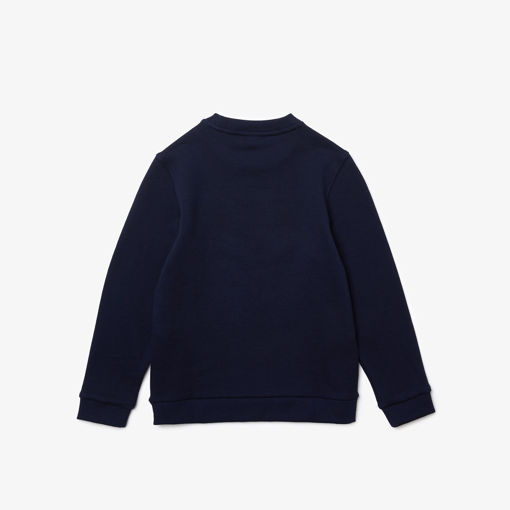 سويت شيرت صوف قطني بفتحة رقبة مستديرة وشعار التمساح للأطفال