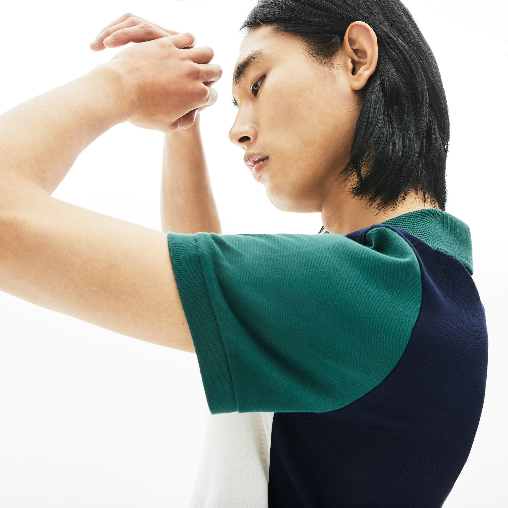 Men's Lacoste Stretch Colourblock Polo Shirt Men's Lacoste Stretch Colourblock Polo Shirt