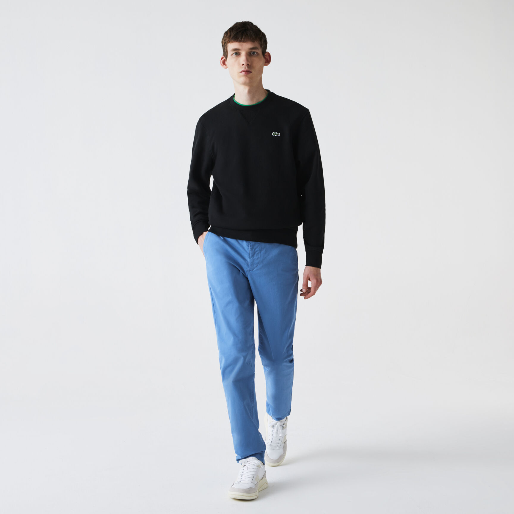 بنطال التشينو من الجبردين المرن بقصة ضيقة للرجال بنطال التشينو من الجبردين المرن بقصة ضيقة للرجال