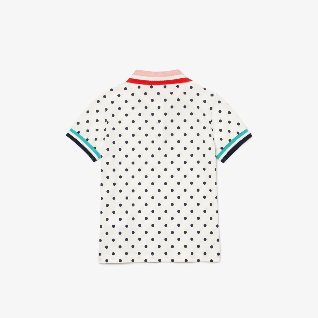 Girls’ Lacoste Polka Dot Print Cotton Piqué Polo Girls’ Lacoste Polka Dot Print Cotton Piqué Polo