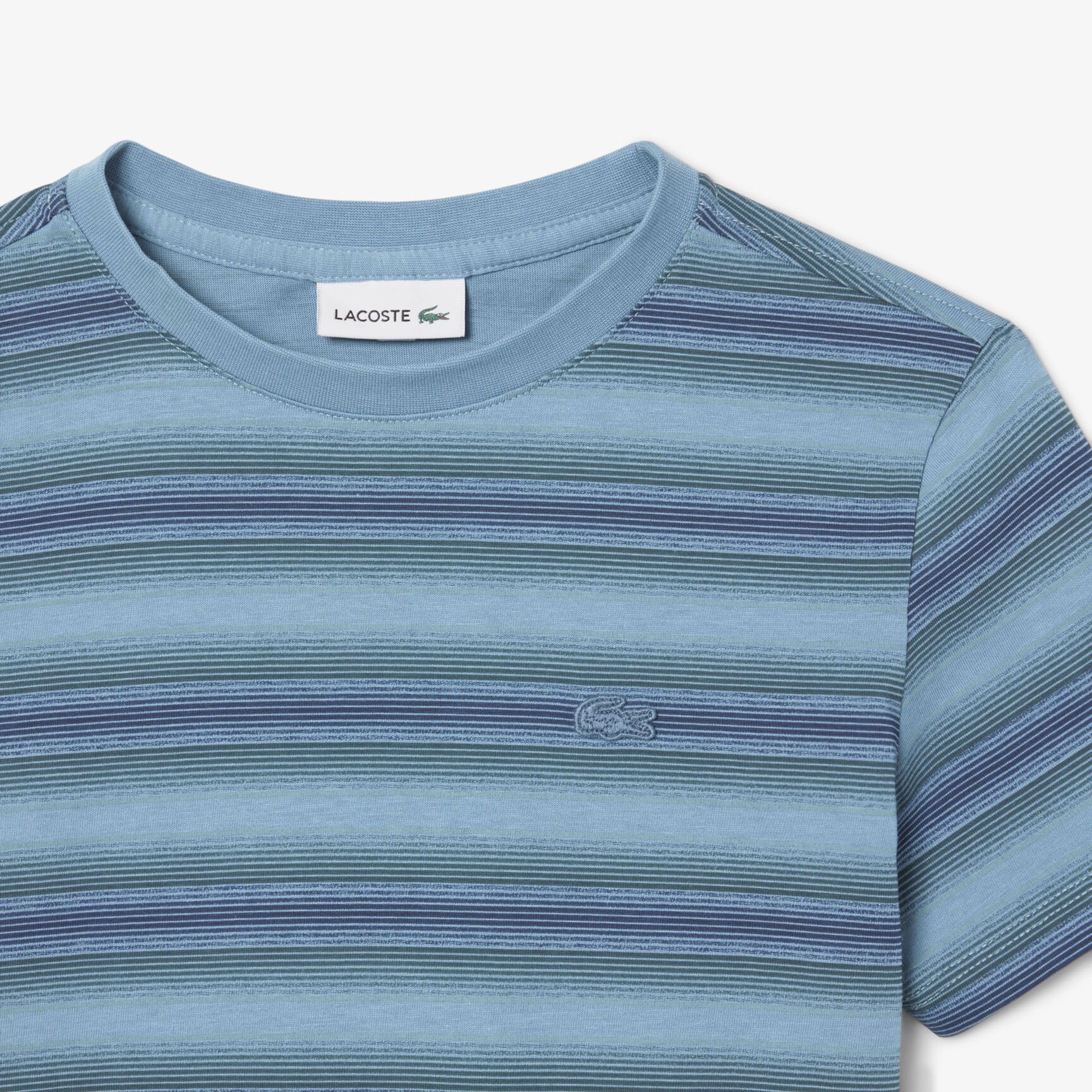 Striped Print Cotton T-shirt Striped Print Cotton T-shirt