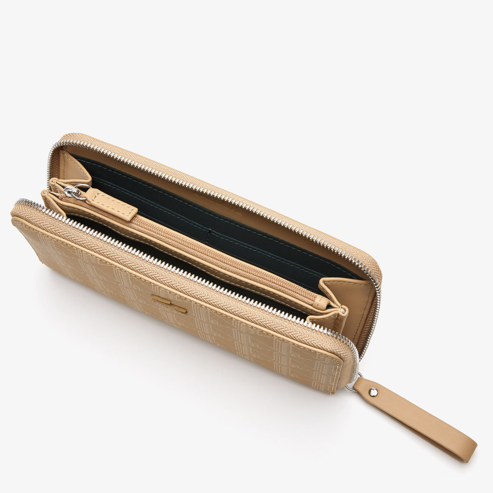 محفظة نسائية بسحاب وطبعة لاكوست مونوغرام محفظة نسائية بسحاب وطبعة لاكوست مونوغرام