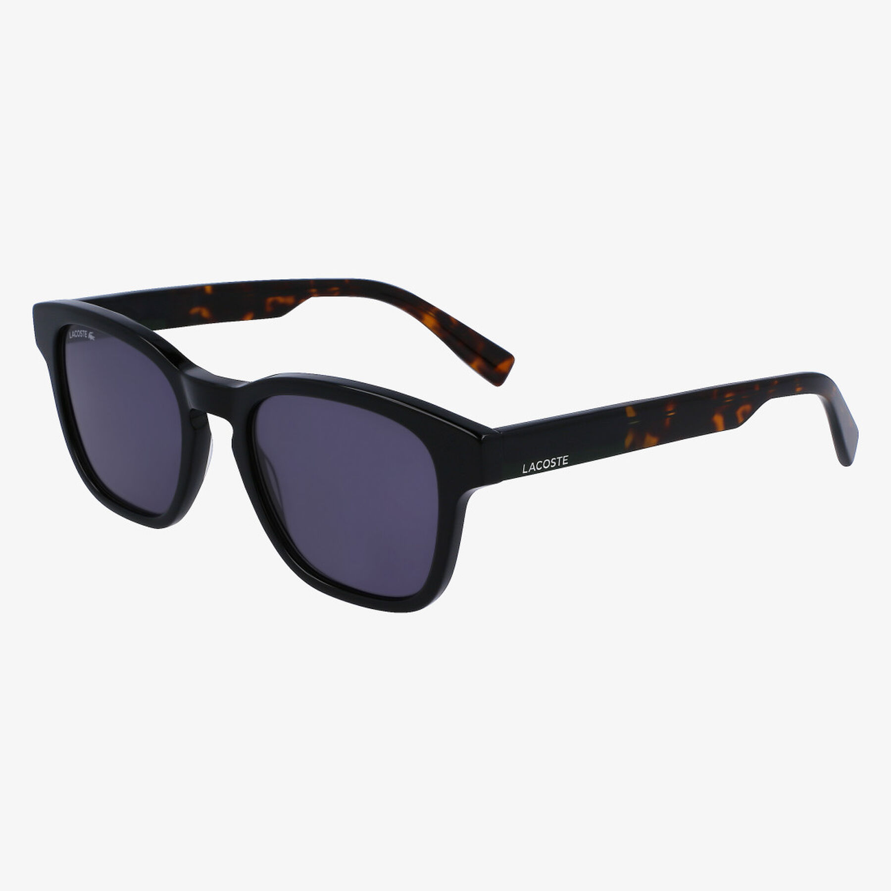 lacoste men s color block rectangular sunglasses