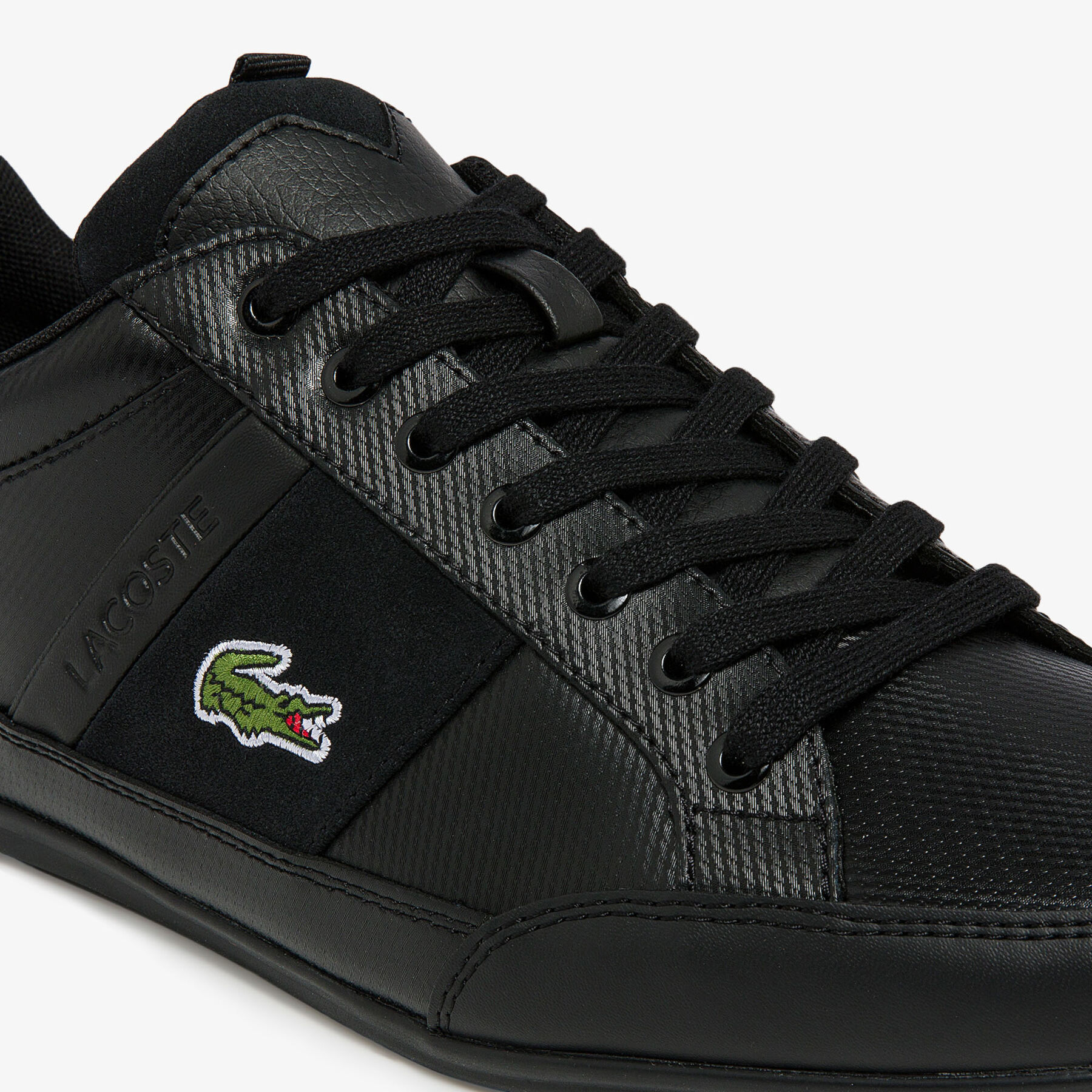 Men's Chaymon BL Leather and Synthetic Tonal Trainers lacoste men s chaymon bl leather and synthetic tonal trainers