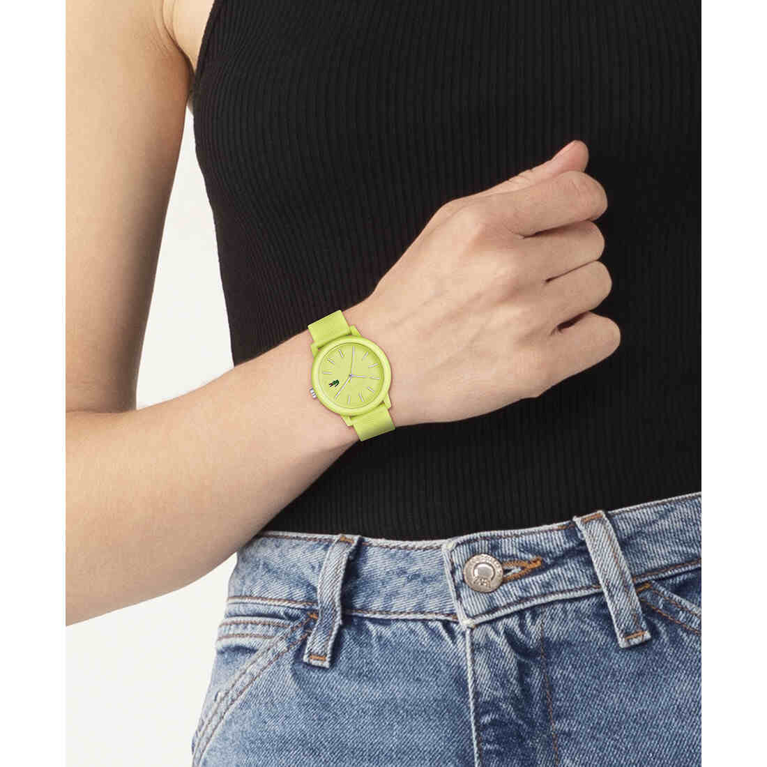 Women Yellow Silicone Strap Watch Women Yellow Silicone Strap Watch