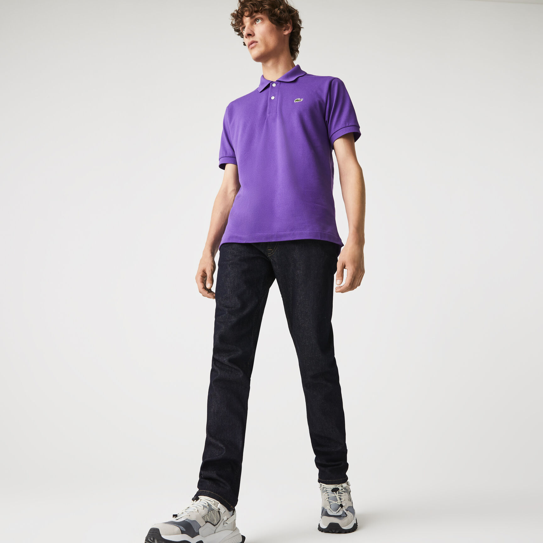 بنطال جينز بقصة ضيقة من الدنيم المرن مع 5 جيوب للرجال بنطال جينز بقصة ضيقة من الدنيم المرن مع 5 جيوب للرجال