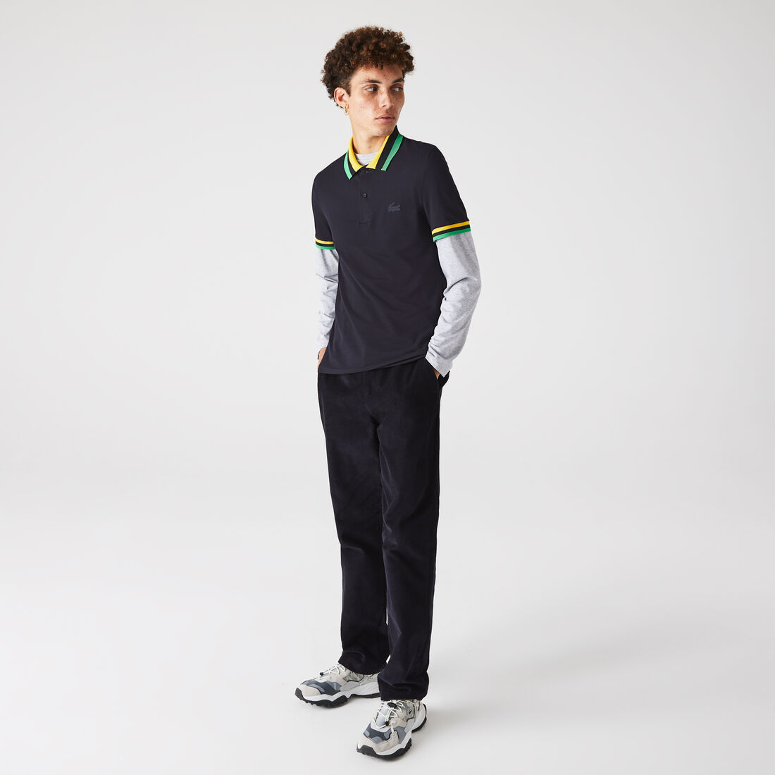 Men’s Lacoste Slim Fit Light Breathable Piqué Polo Men’s Lacoste Slim Fit Light Breathable Piqué Polo