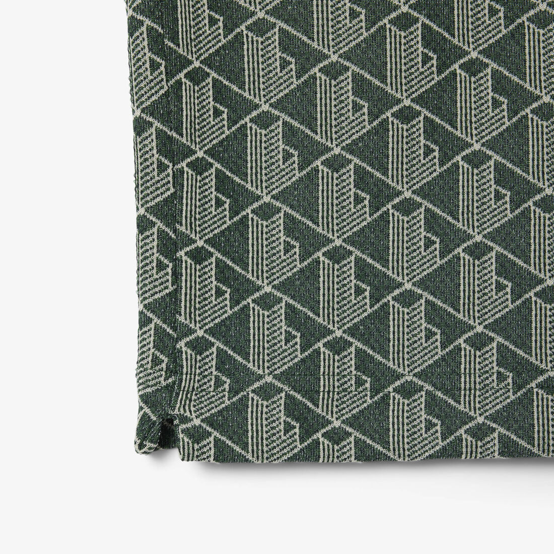 قميص بولو كلاسيكي بقصّة كلاسيكية من قماش الجاكار أحادي اللون قميص بولو كلاسيكي بقصّة كلاسيكية من قماش الجاكار أحادي اللون