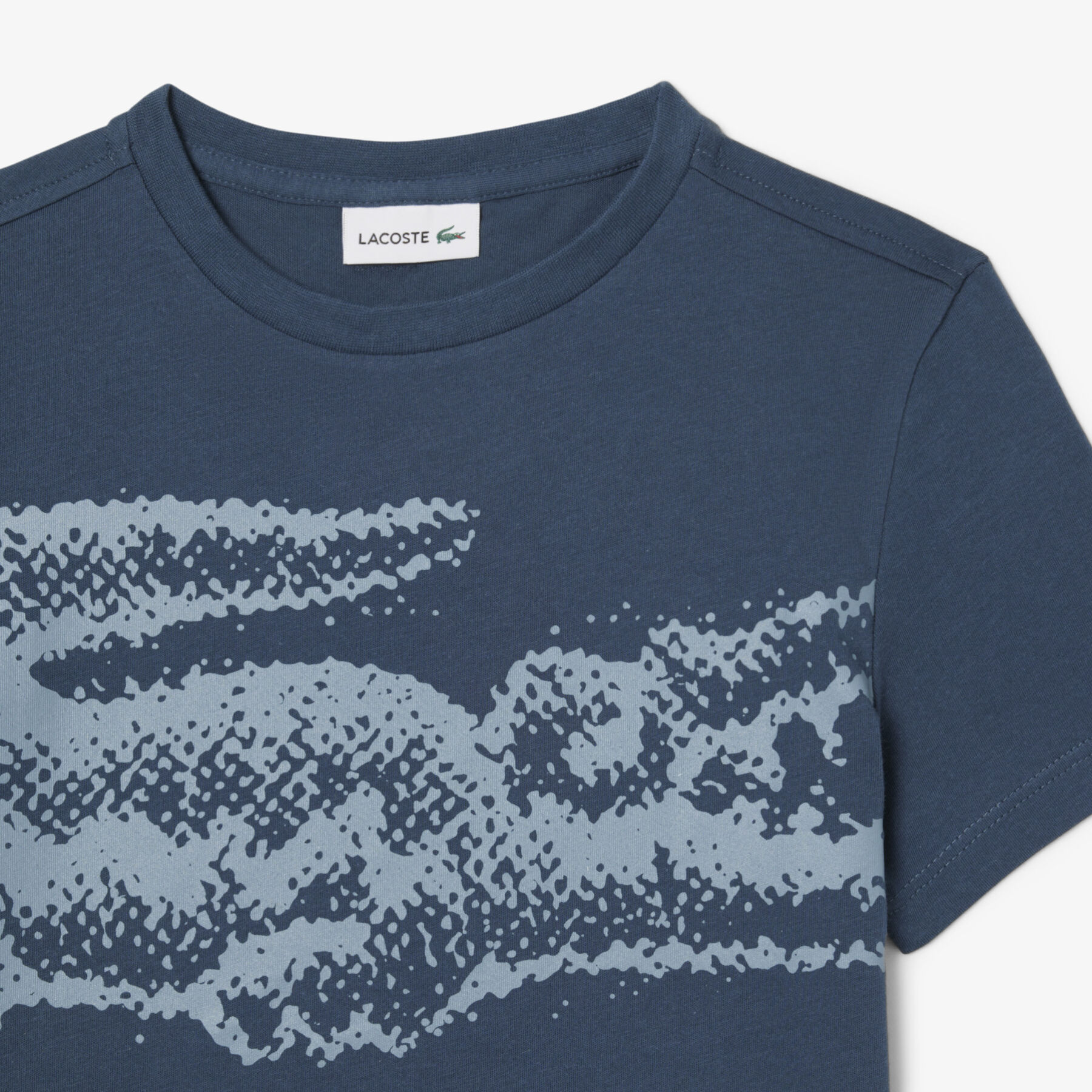 Print Cotton T-shirt lacoste print cotton t shirt