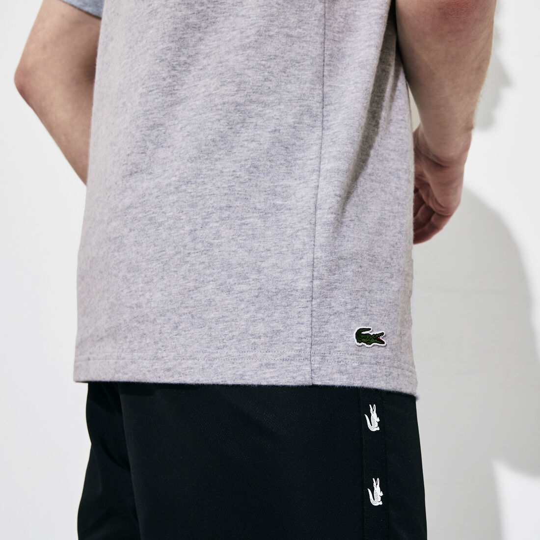 Men's Lacoste SPORT Reflective Crocodile Print Cotton T-shirt Men's Lacoste SPORT Reflective Crocodile Print Cotton T-shirt