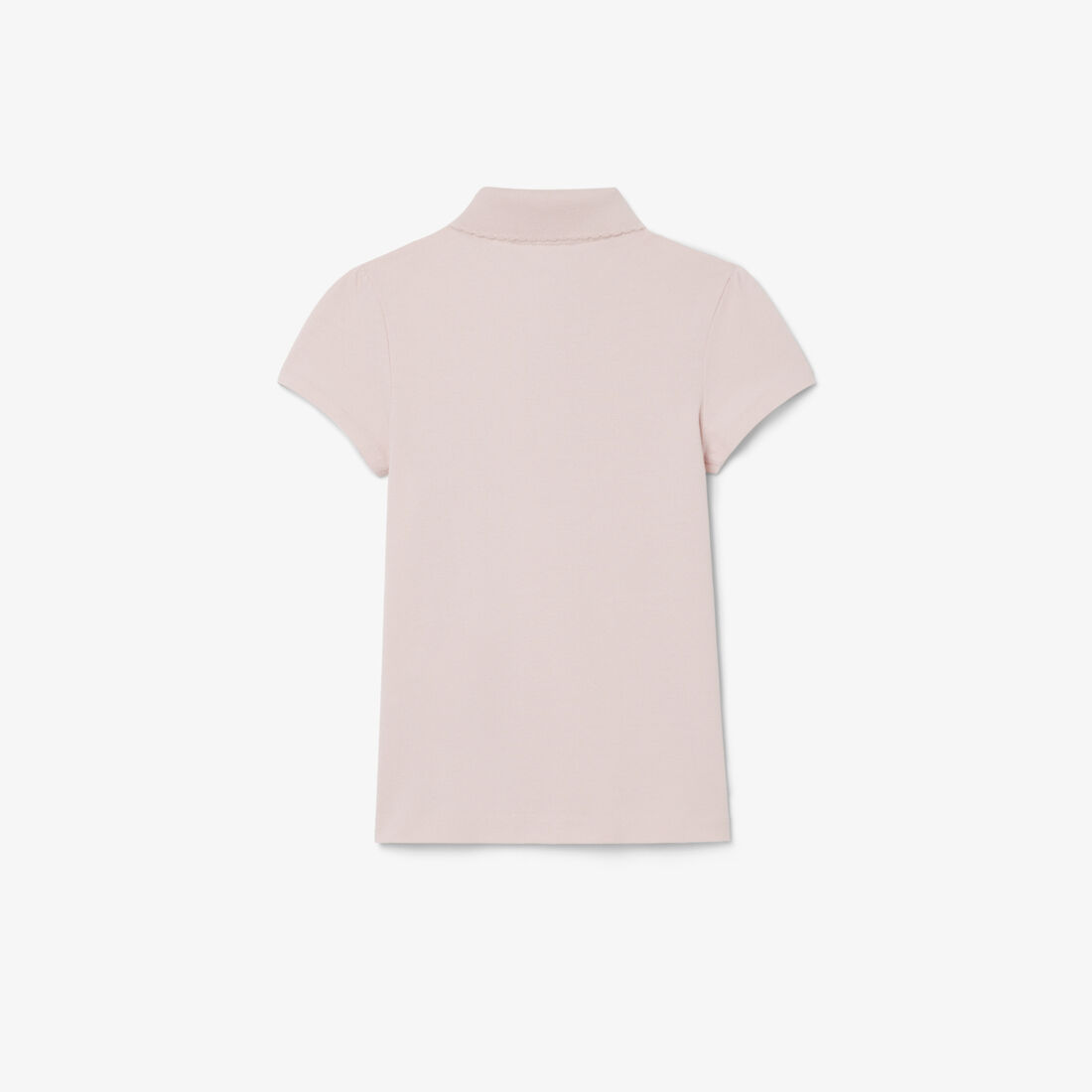 Scalloped Collar Pique Polo Shirt Scalloped Collar Pique Polo Shirt