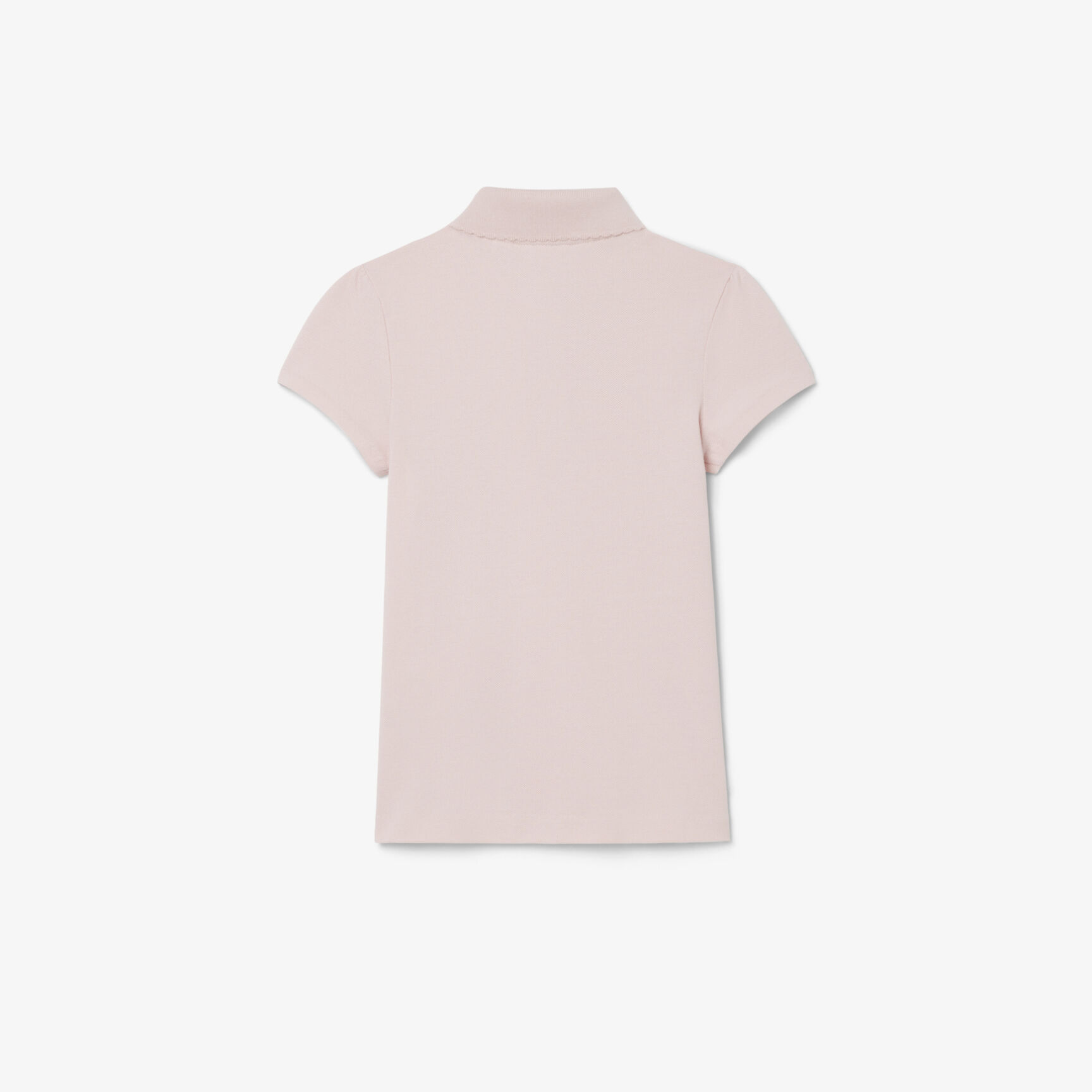 Scalloped Collar Pique Polo Shirt Scalloped Collar Pique Polo Shirt