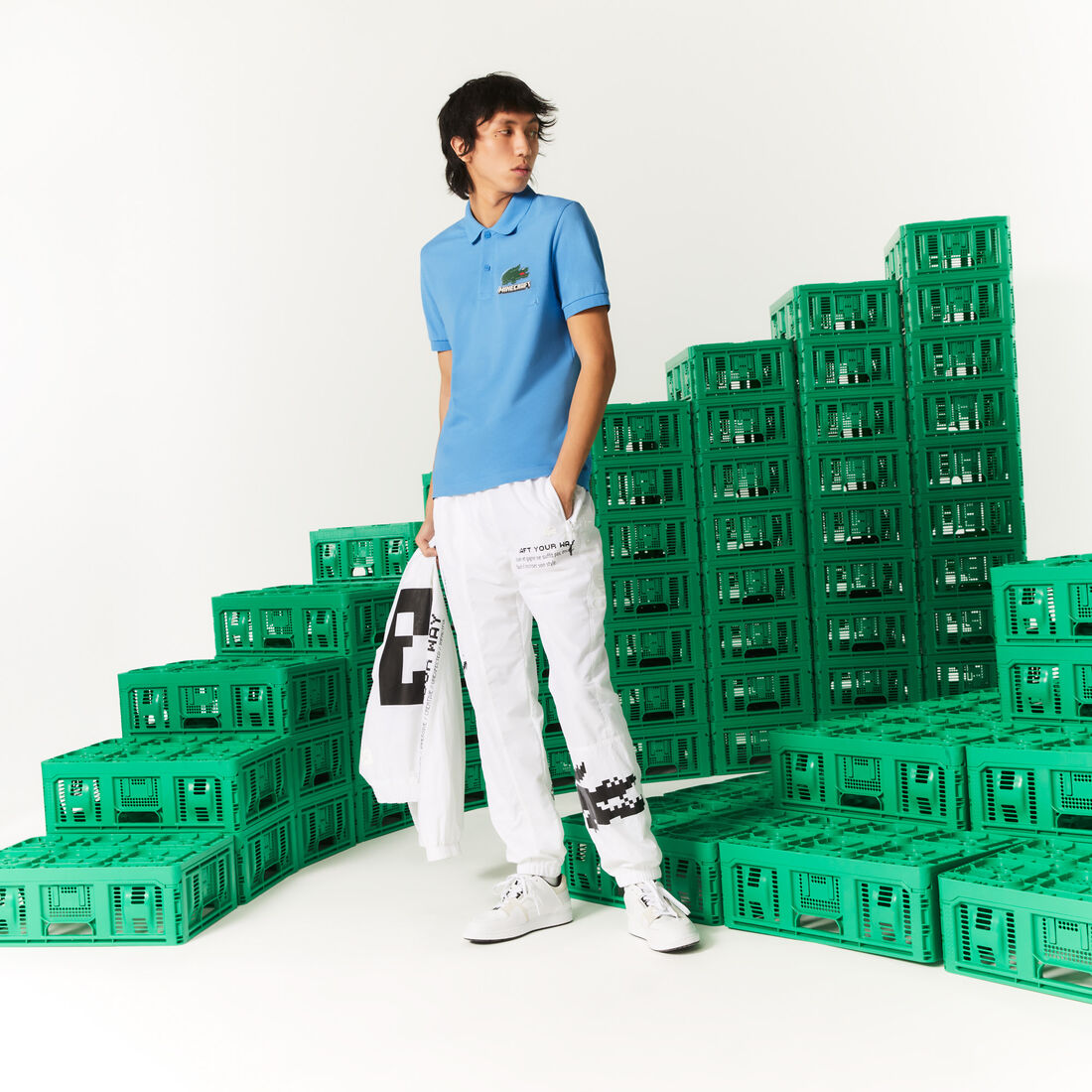 Unisex Lacoste x Minecraft Classic Fit Organic Cotton Polo Shirt Unisex Lacoste x Minecraft Classic Fit Organic Cotton Polo Shirt