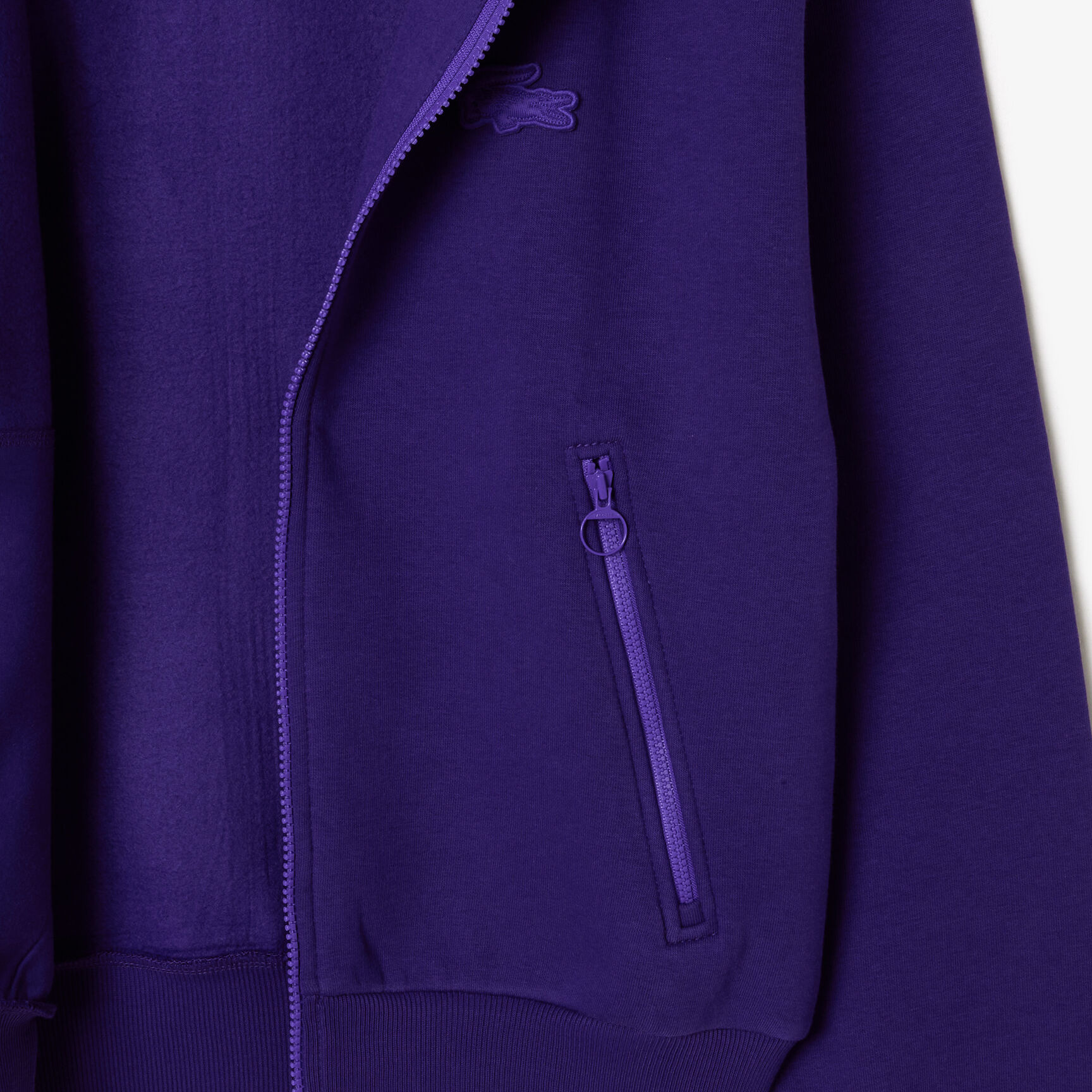 Zipped Cotton Jogger Sweatshirt