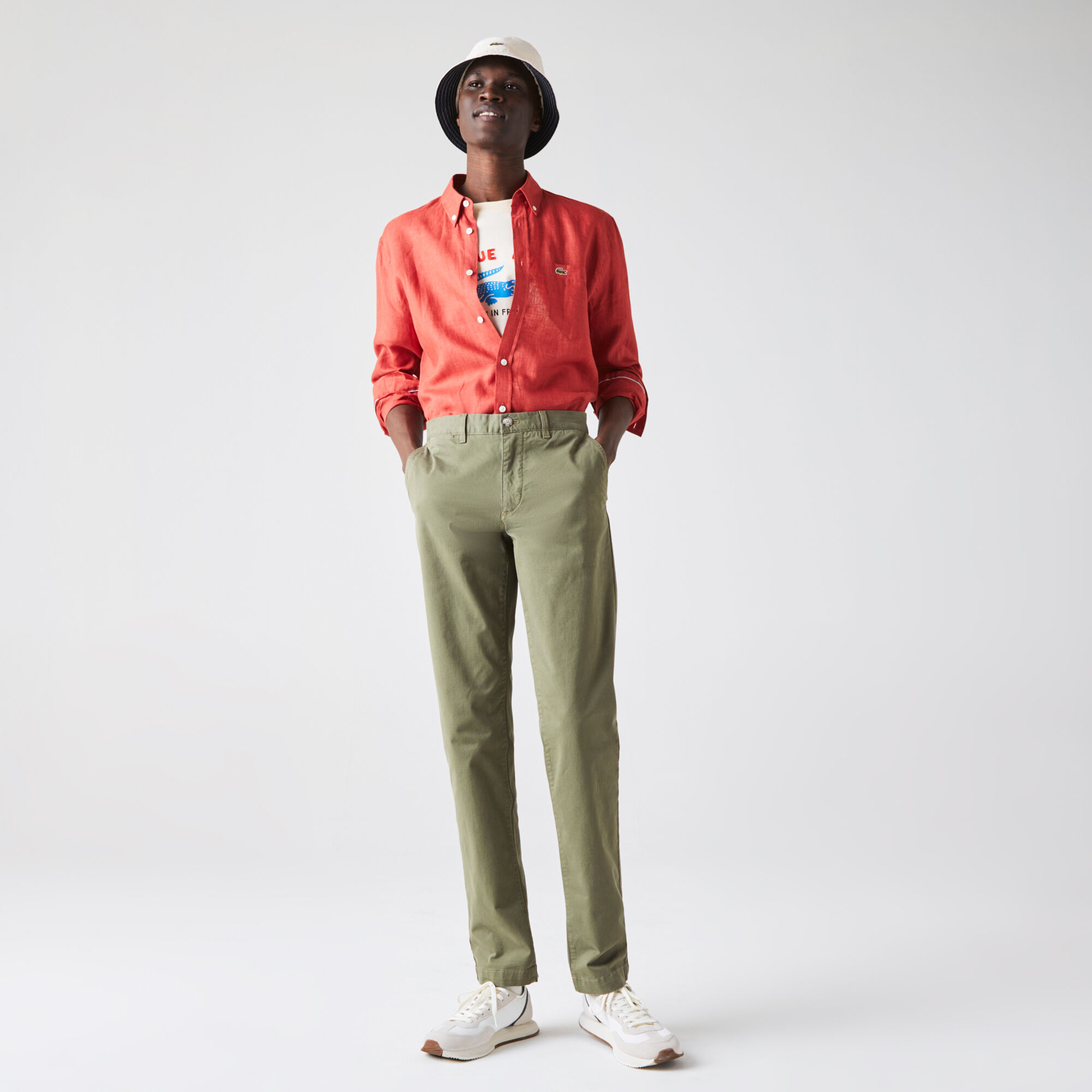 Men's slim fit stretch gabardine chino pants sale