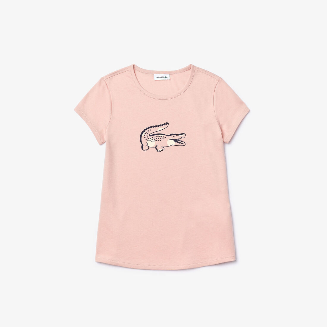 Girl&rsquo;s Printed Cotton Crew Neck T-shirt