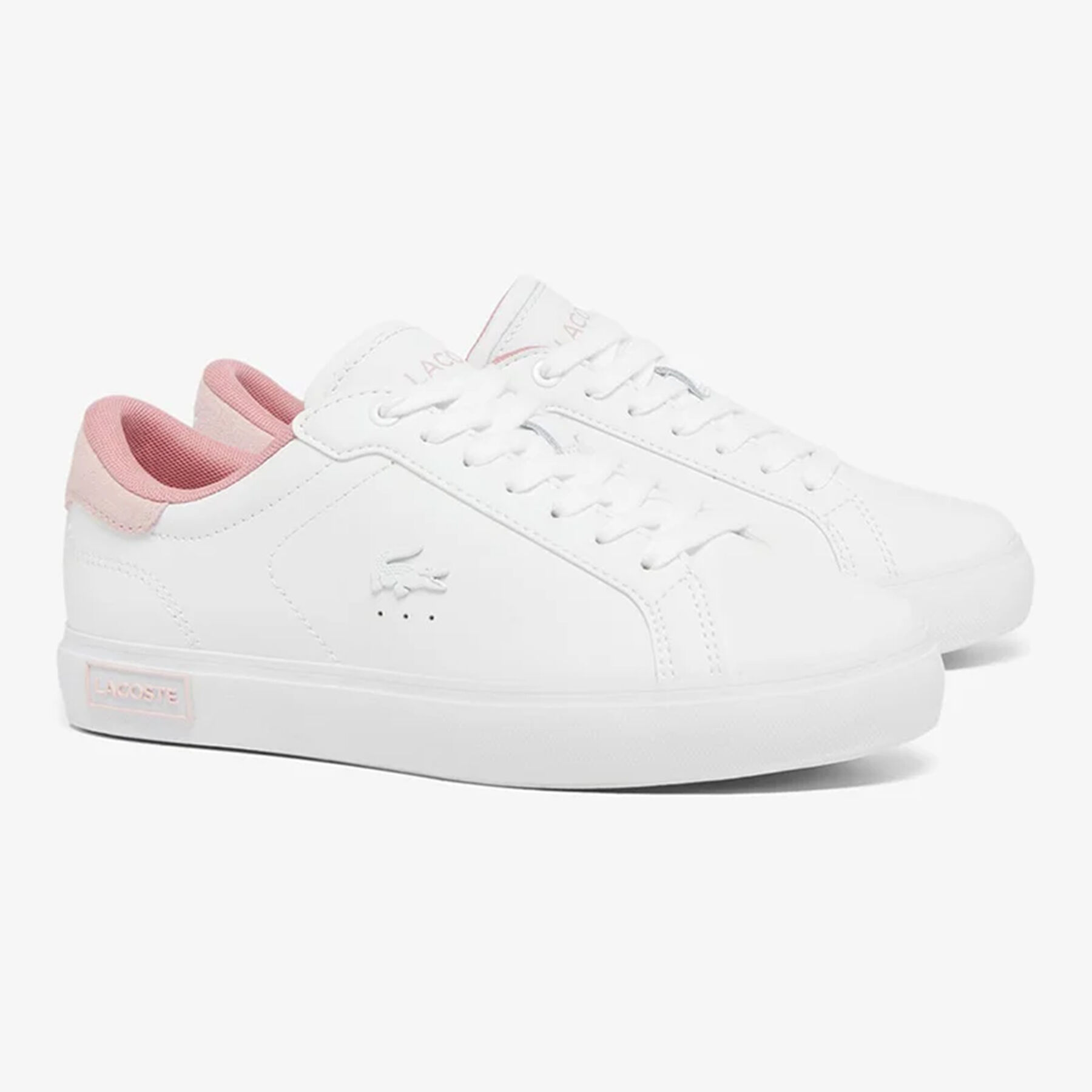 Women's Powercourt Leather Sneakers lacoste women s powercourt leather sneakers