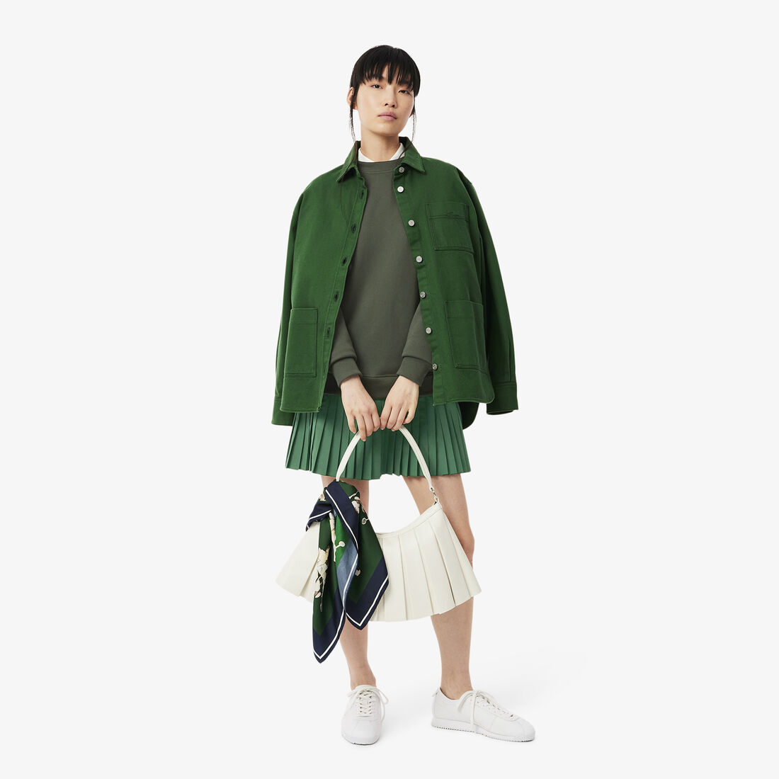 فستان سويت شيرت مطوي من القماش المخلوط فستان سويت شيرت مطوي من القماش المخلوط