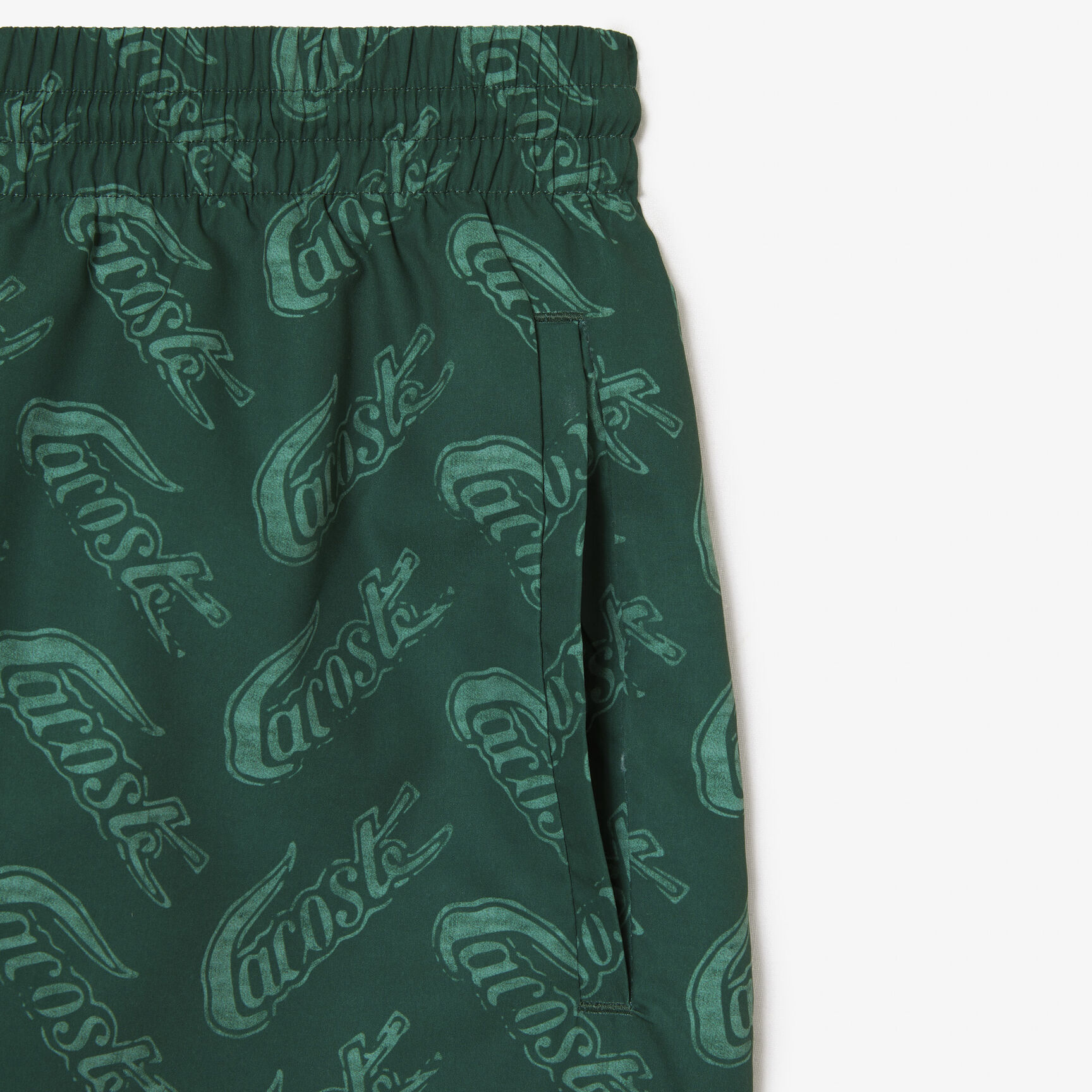 شورت سباحة لاكوست بوليستر معاد تدويره للرجال