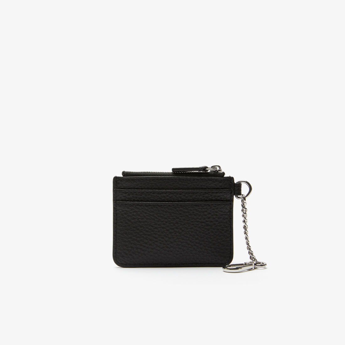 Women's Croco Crew Zippered Grained Leather Card Holder Women's Croco Crew Zippered Grained Leather Card Holder