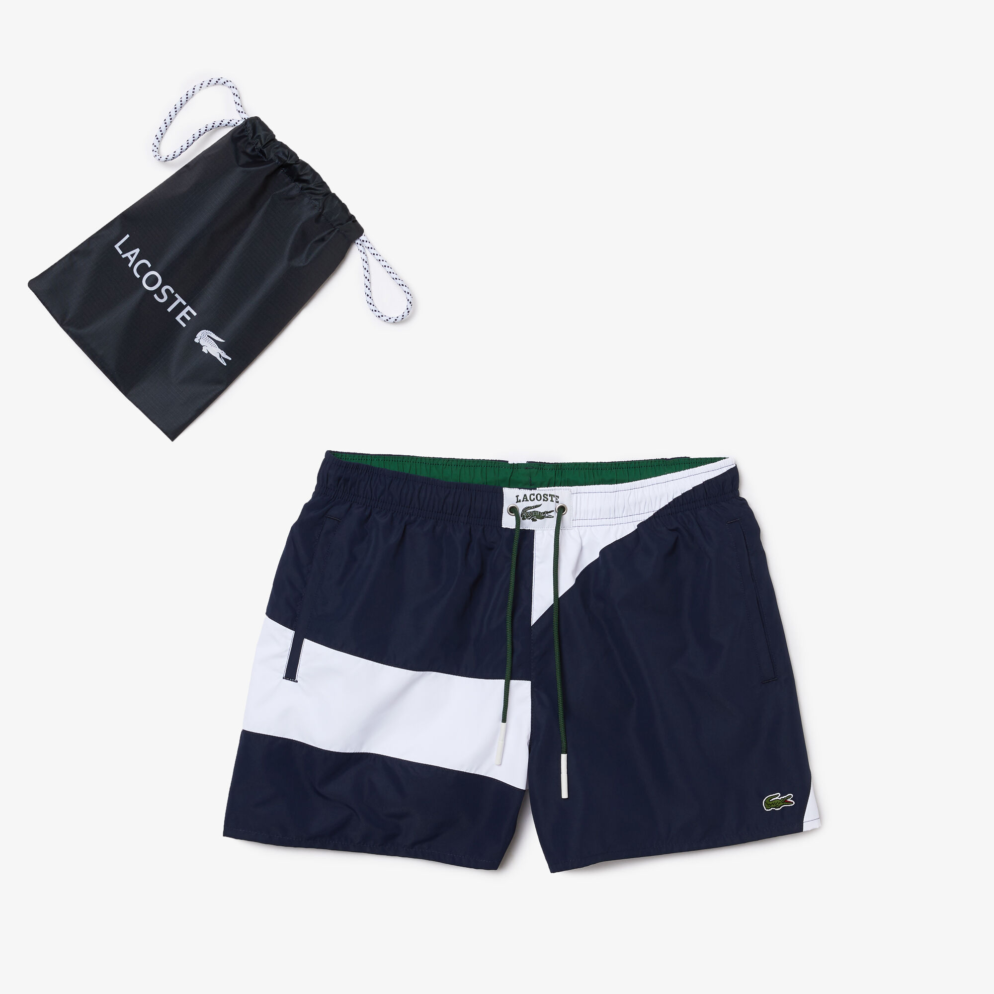 Men's Heritage Graphic Patch Light Swimming Trunks | Lacoste SA