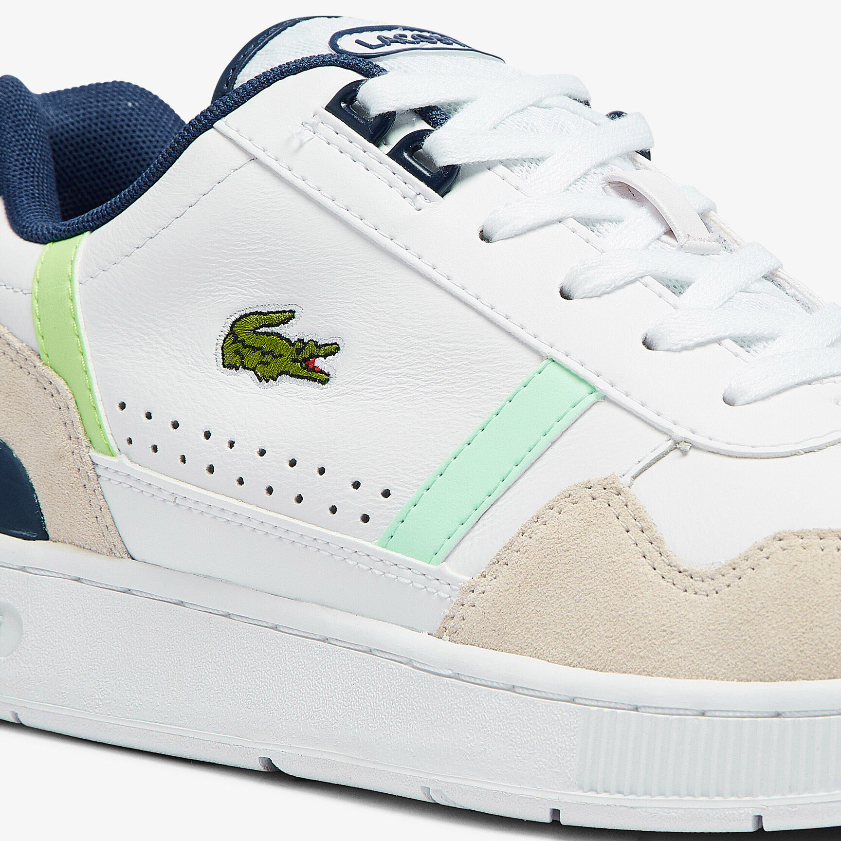 Men's T-Clip Leather Citrus Accent Trainers