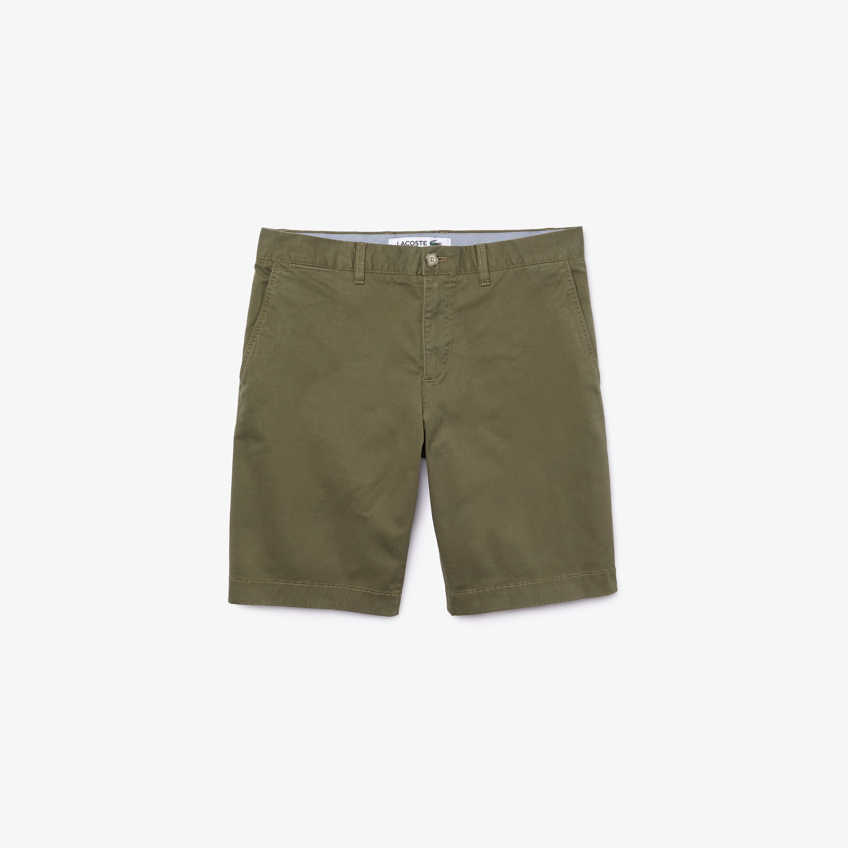 Men's Slim Fit Stretch Gabardine Bermuda Shorts