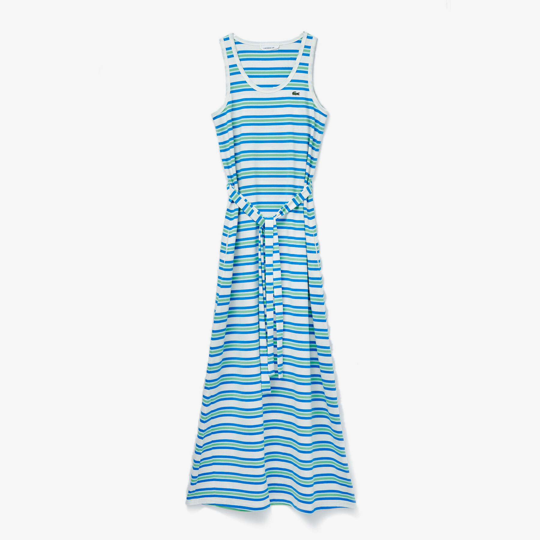Women’s Long Striped Cotton Tank Top Dress lacoste women s long striped cotton tank top dress
