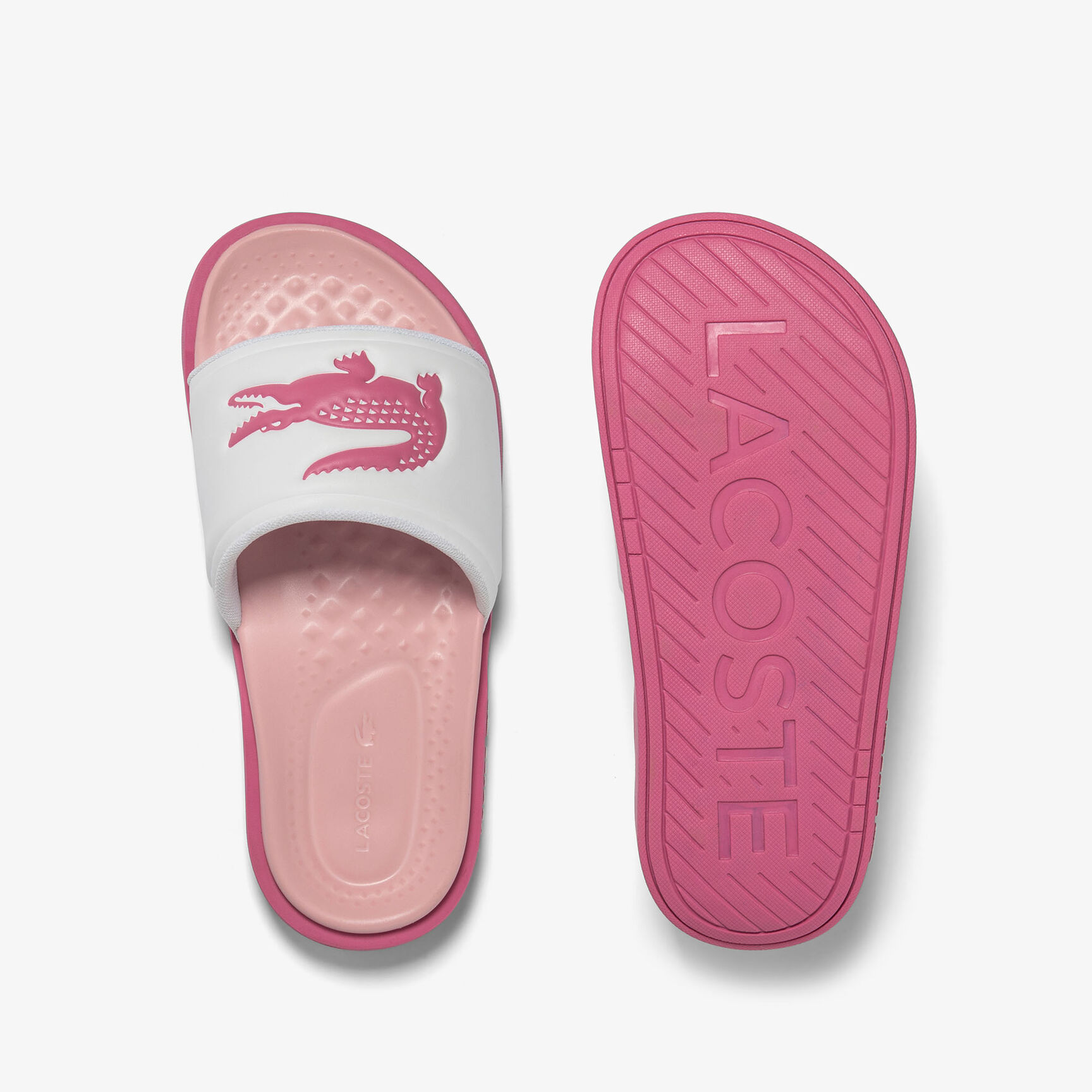 Women's Lacoste Croco Dualiste Synthetic Slides Women's Lacoste Croco Dualiste Synthetic Slides