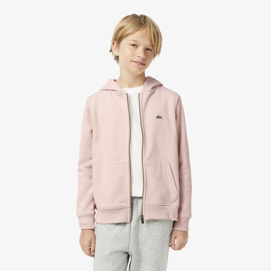 Unisex Brushed Fleece Zipped Sweatshirt lacoste unisex brushed fleece zipped sweatshirt