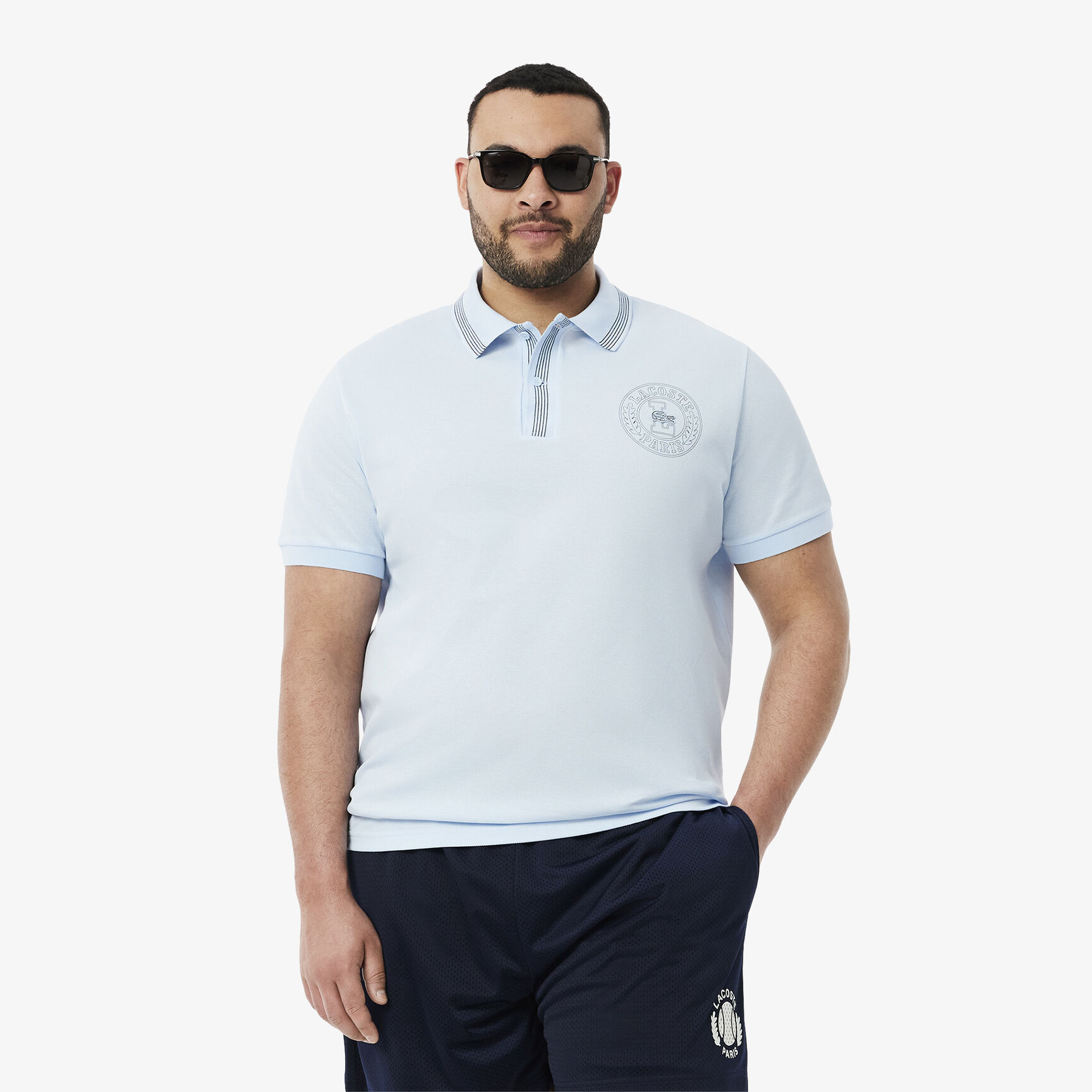 Regular Fit L.12.12 Badge Print Polo Shirt