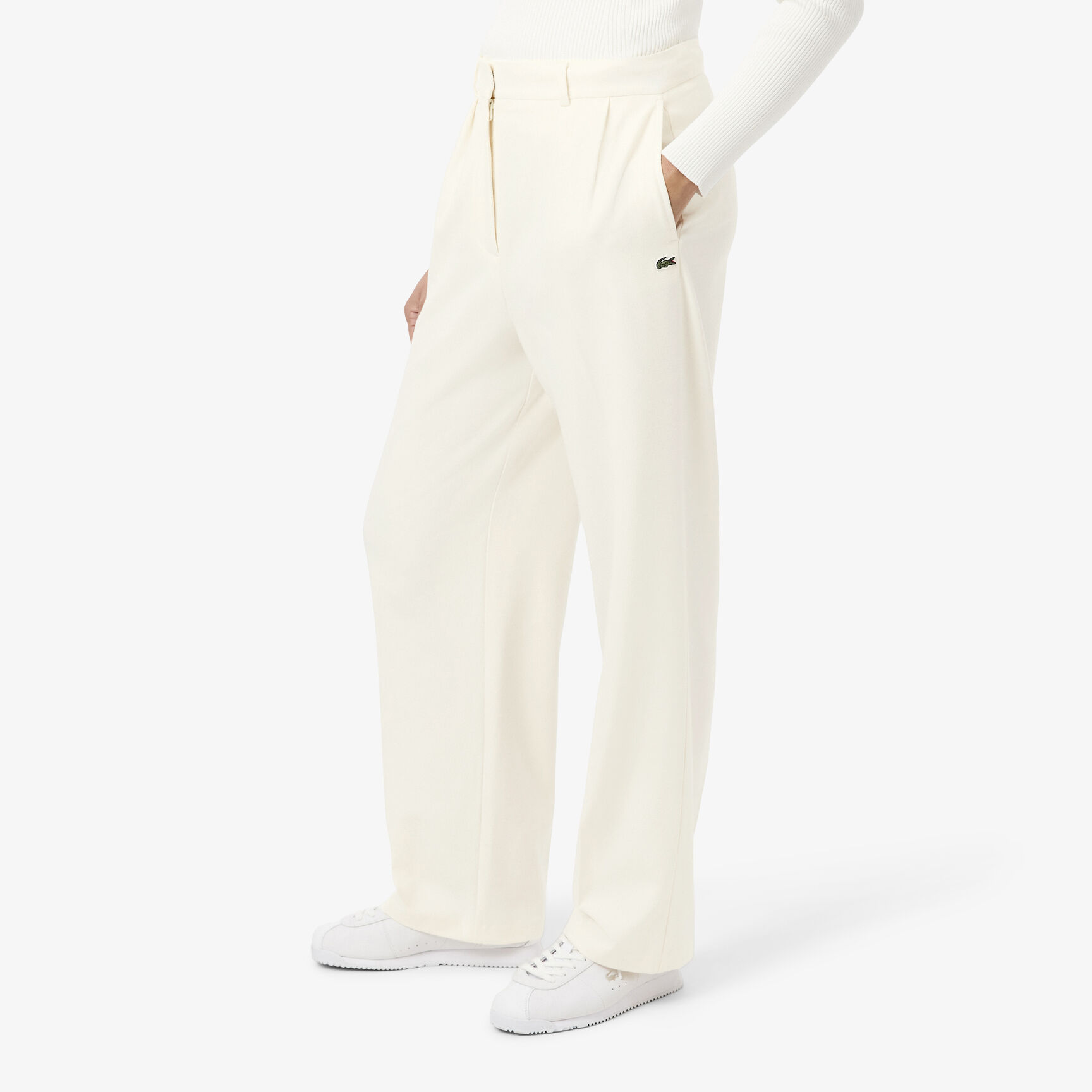 Oversized Pleated Flannel Pants